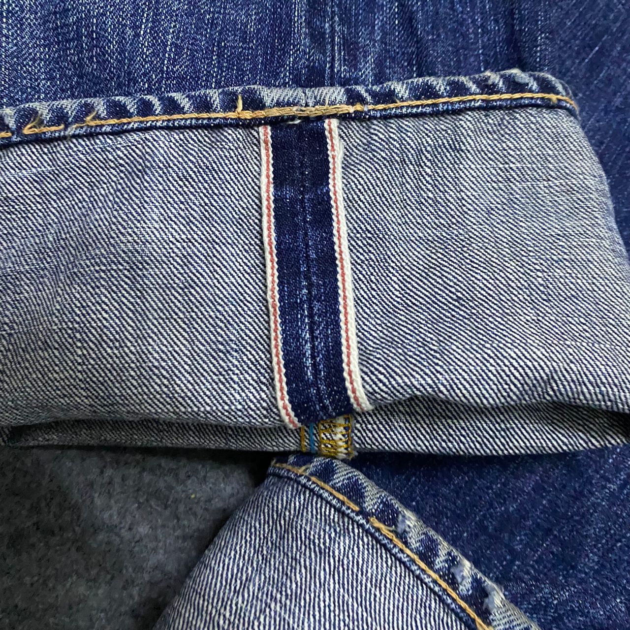 Japan Blue Vintage Blue Japan Selvegde Redline Distressed Denim Size US 31 - 13 Thumbnail