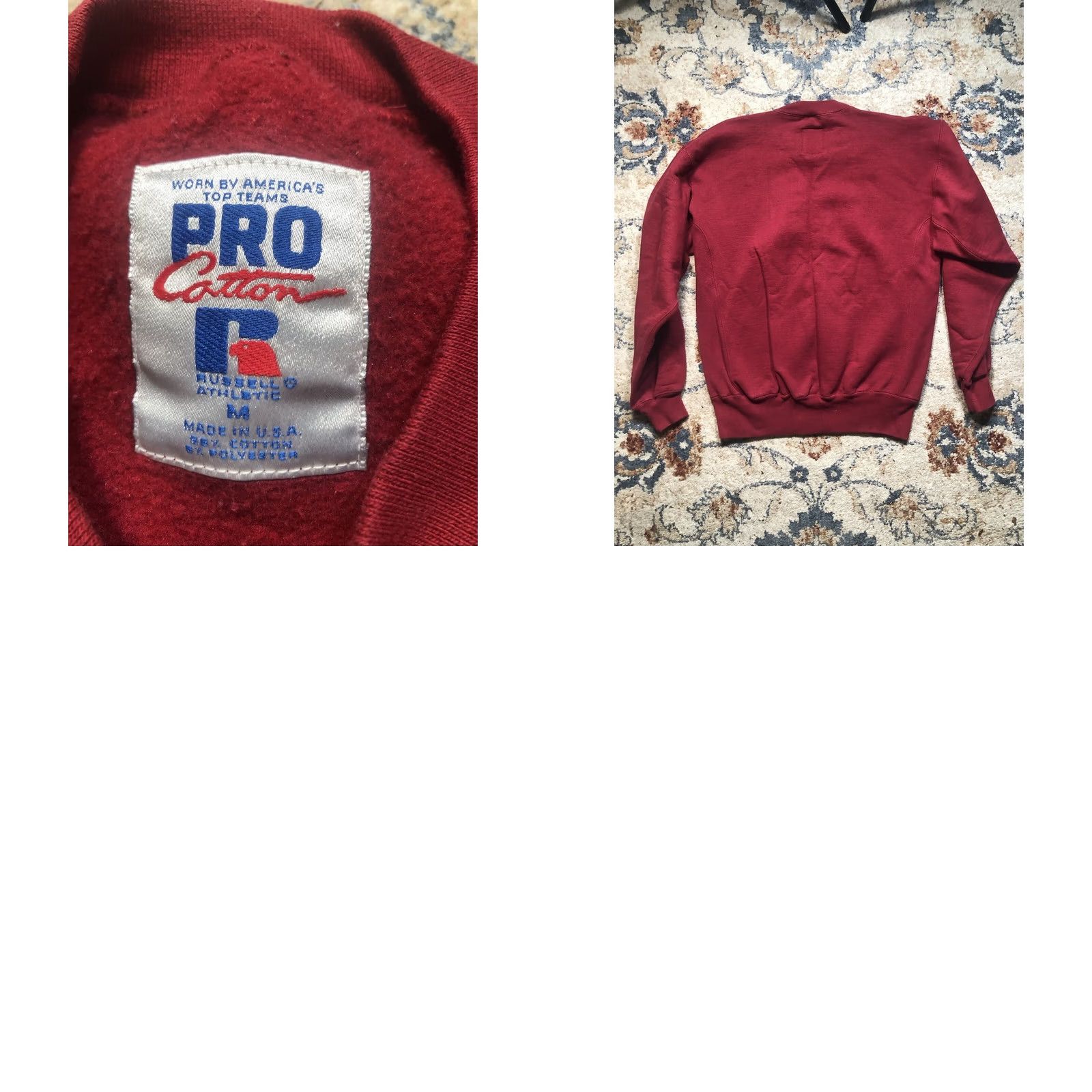 Russell Athletic VINTAGE Russell Athletic 90s Crewneck Sweatshirt Red Mens M USA Shirt Sweatshirt Long Sleeve Crew Neck Logo 90s American Gym Blank Fashion Size US M / EU 48-50 / 2 - 8 Thumbnail