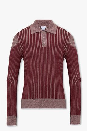 Bottega Veneta Ribbed Cotton Polo Size US L / EU 52-54 / 3 - 1 Thumbnail