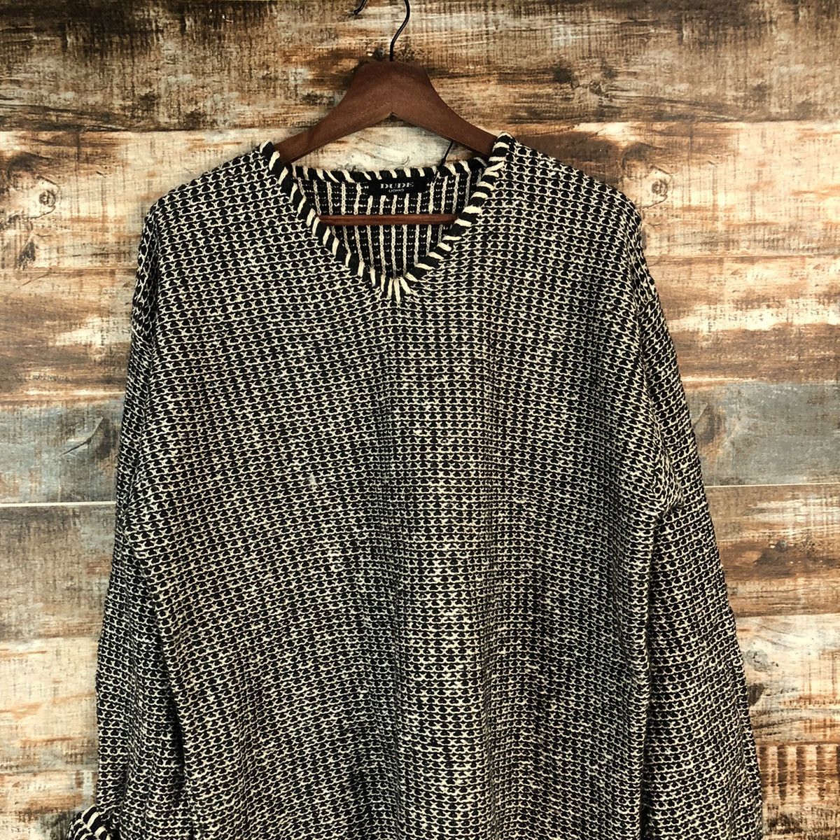 Homespun Knitwear × Japanese Brand DL Dude Uomo Vintage sweatshirt Gray Knitwear #C499 Size US L / EU 52-54 / 3 - 2 Thumbnail