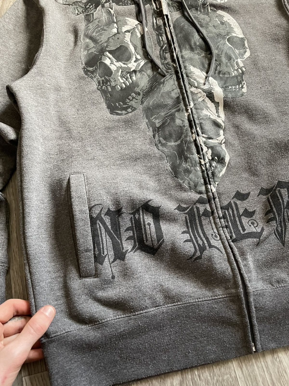 No Fear Vintage No Fear Skulls Graphic Print Zip Up Hoodie Y2K Rap Size US M / EU 48-50 / 2 - 7 Thumbnail