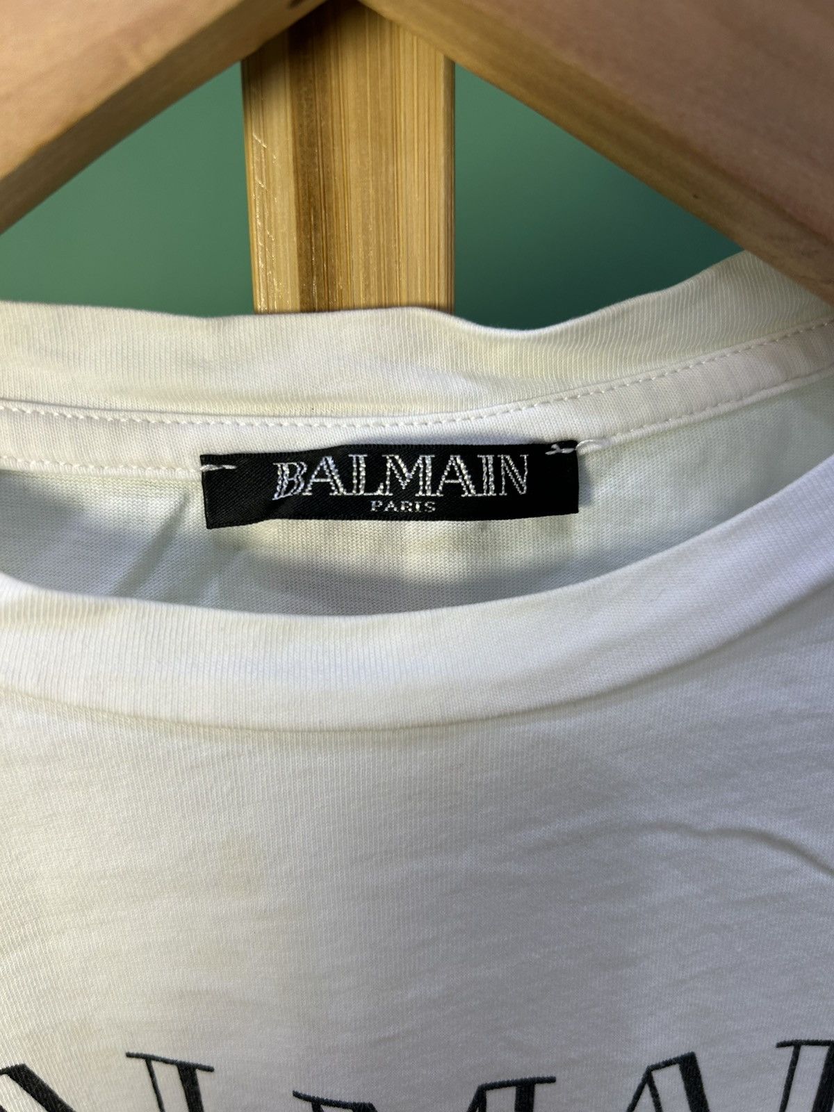 Balmain Balmain Paris Logo Baby Tee Kids Size XXS / US 00 / IT 34 - 3 Thumbnail