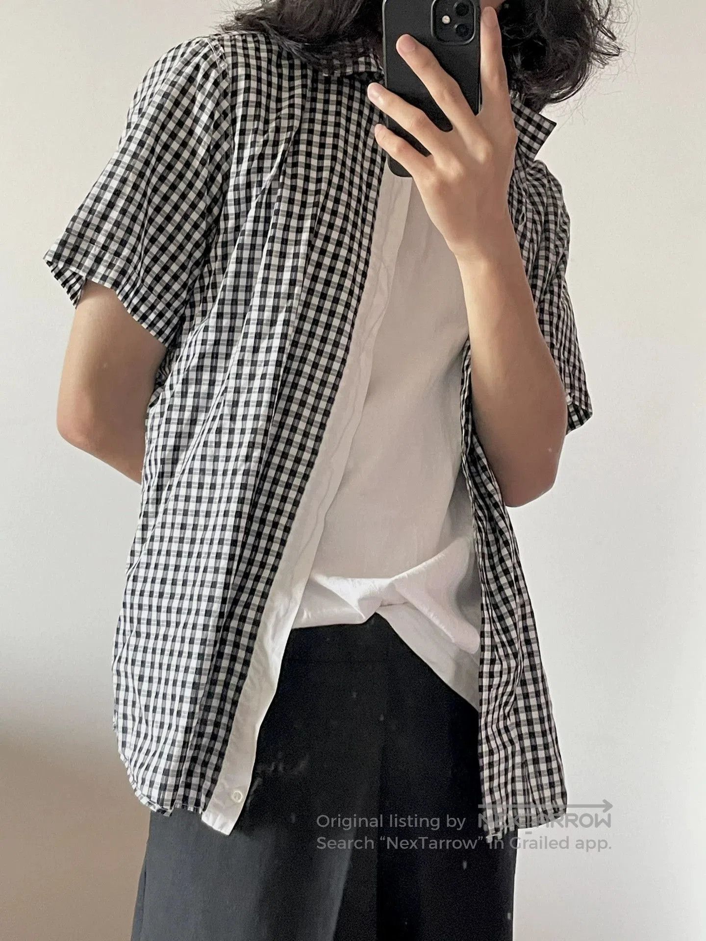 Dries Van Noten Dries Van Noten Black and White Checked Shirt. Size US S / EU 44-46 / 1 - 2 Thumbnail