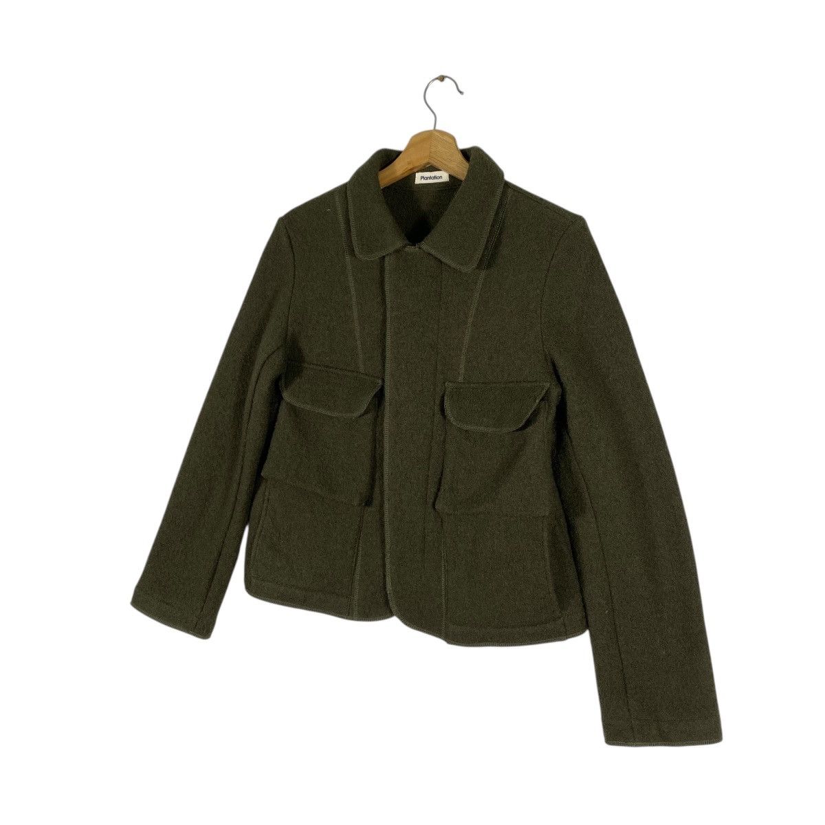 Issey Miyake Vintage Issey Miyake Plantation Wool Button Jacket Size US M / EU 48-50 / 2 - 2 Thumbnail