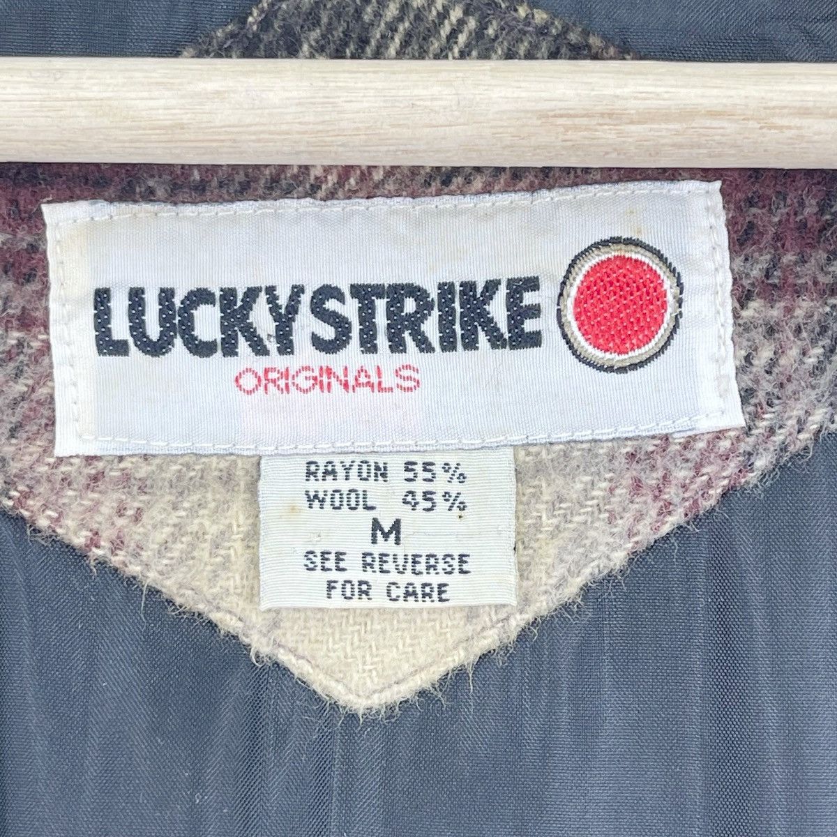Flannel × Vintage 90’s Lucky Strike Shadow Plaid Size US M / EU 48-50 / 2 - 8 Thumbnail