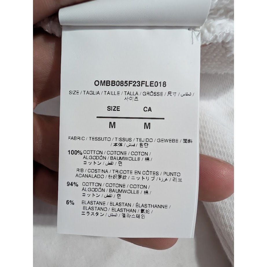 Off-White o1rshd1 Diags Bit Book Skate Hoodie in White/Black Size US M / EU 48-50 / 2 - 15 Thumbnail