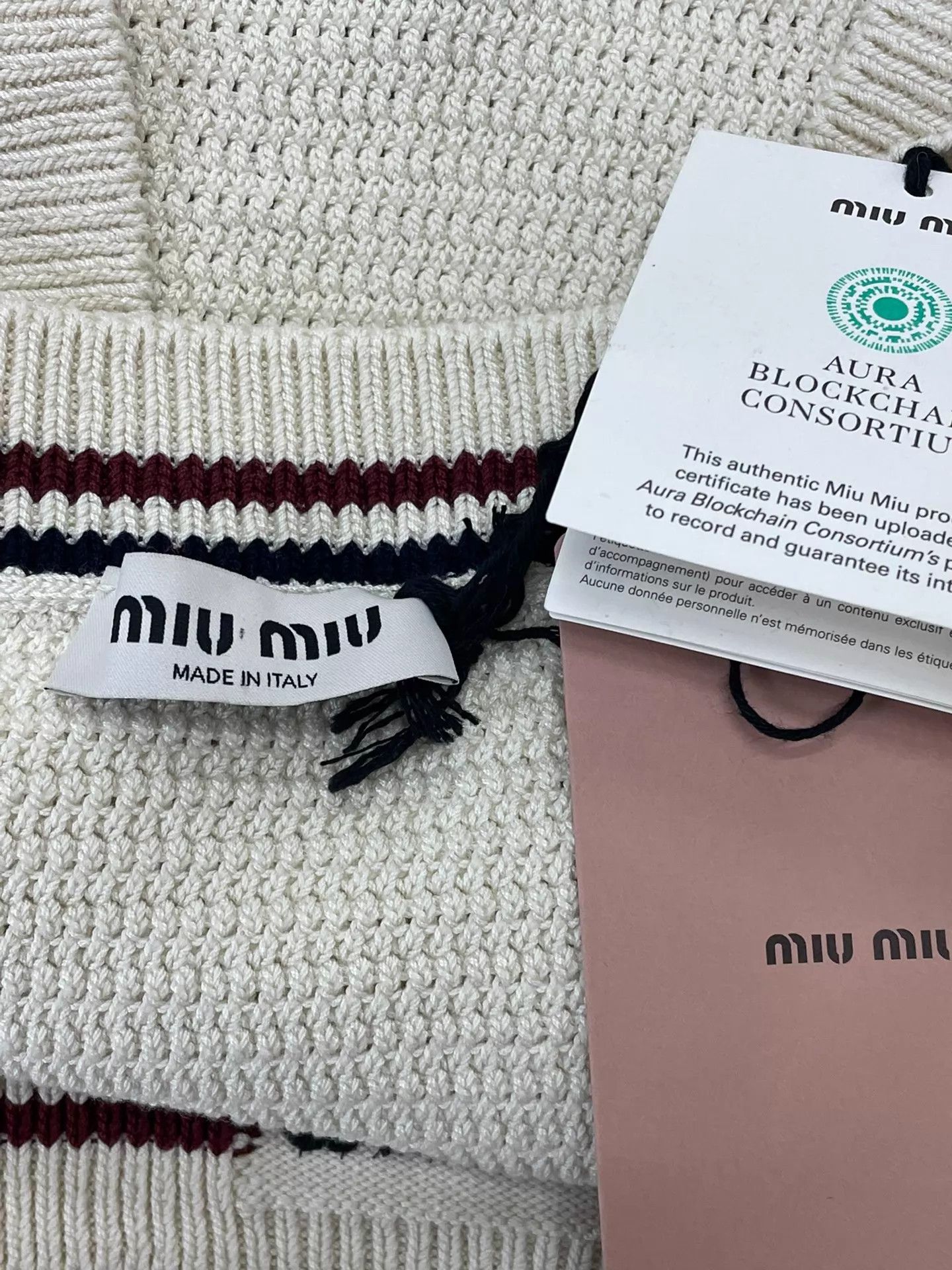 Miu Miu MIU MIU Cream Knit Camisole Top 38 Size XS / US 0-2 / IT 36-38 - 5 Thumbnail