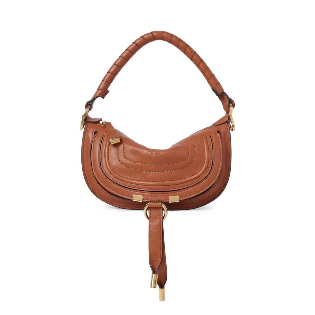 Chloe Mini Soft Leather Clay Brown Shoulder Bag New & Authen