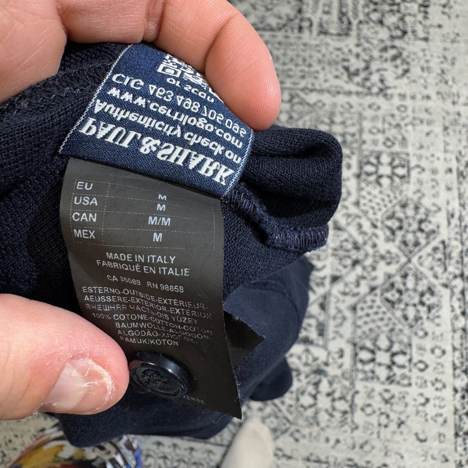 Paul & Shark × Vintage Vintage Paul & Shark Navy Blue Cotton Polo Rugby Shirt Size Size US M / EU 48-50 / 2 - 12 Thumbnail