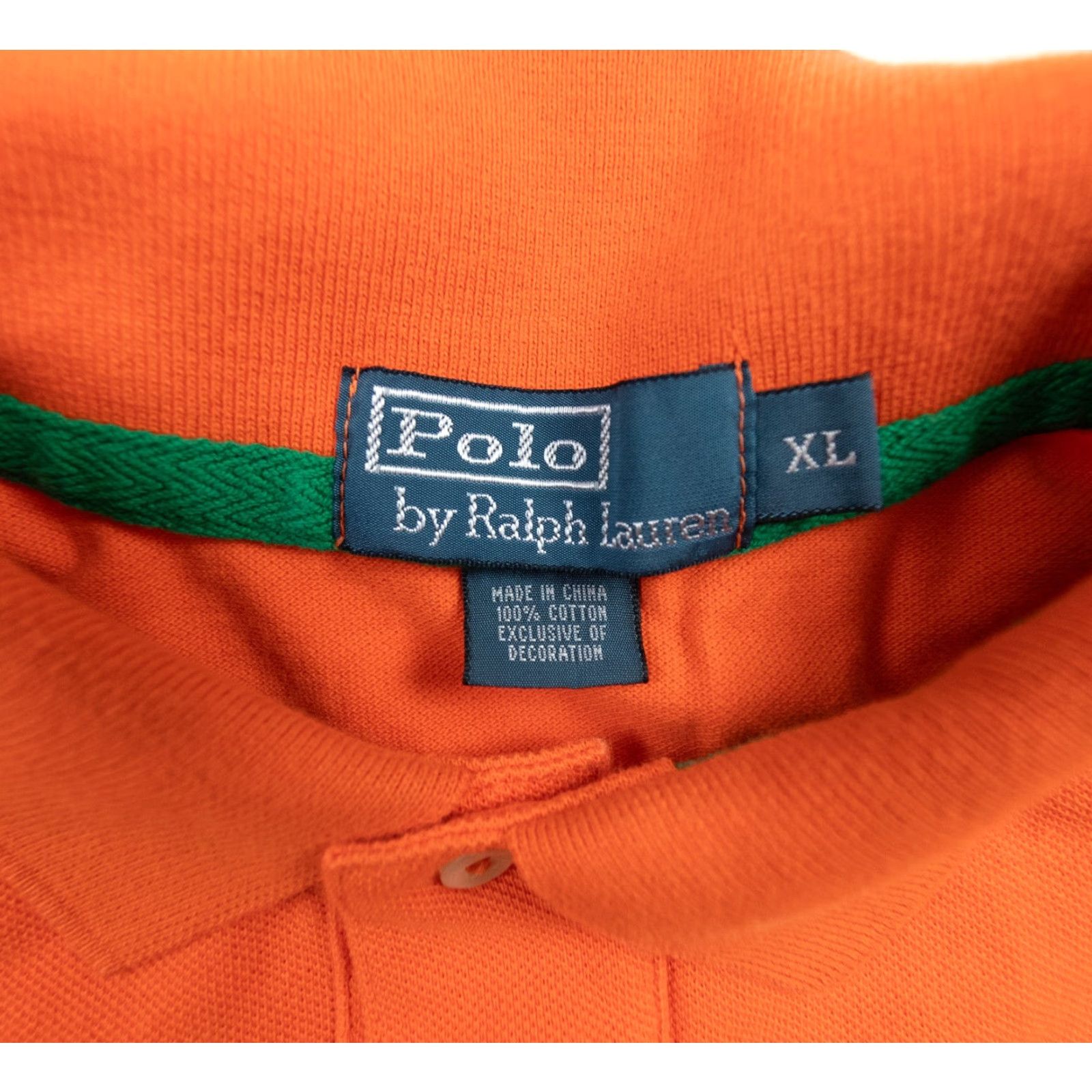 Polo Ralph Lauren VINTAGE Polo Ralph Lauren Shirt Mens XL Orange Short Sleeve Polo Shirt Adult XL Orange Logo Preppy Buttons Embroidered Mens Size US XL / EU 56 / 4 - 7 Thumbnail