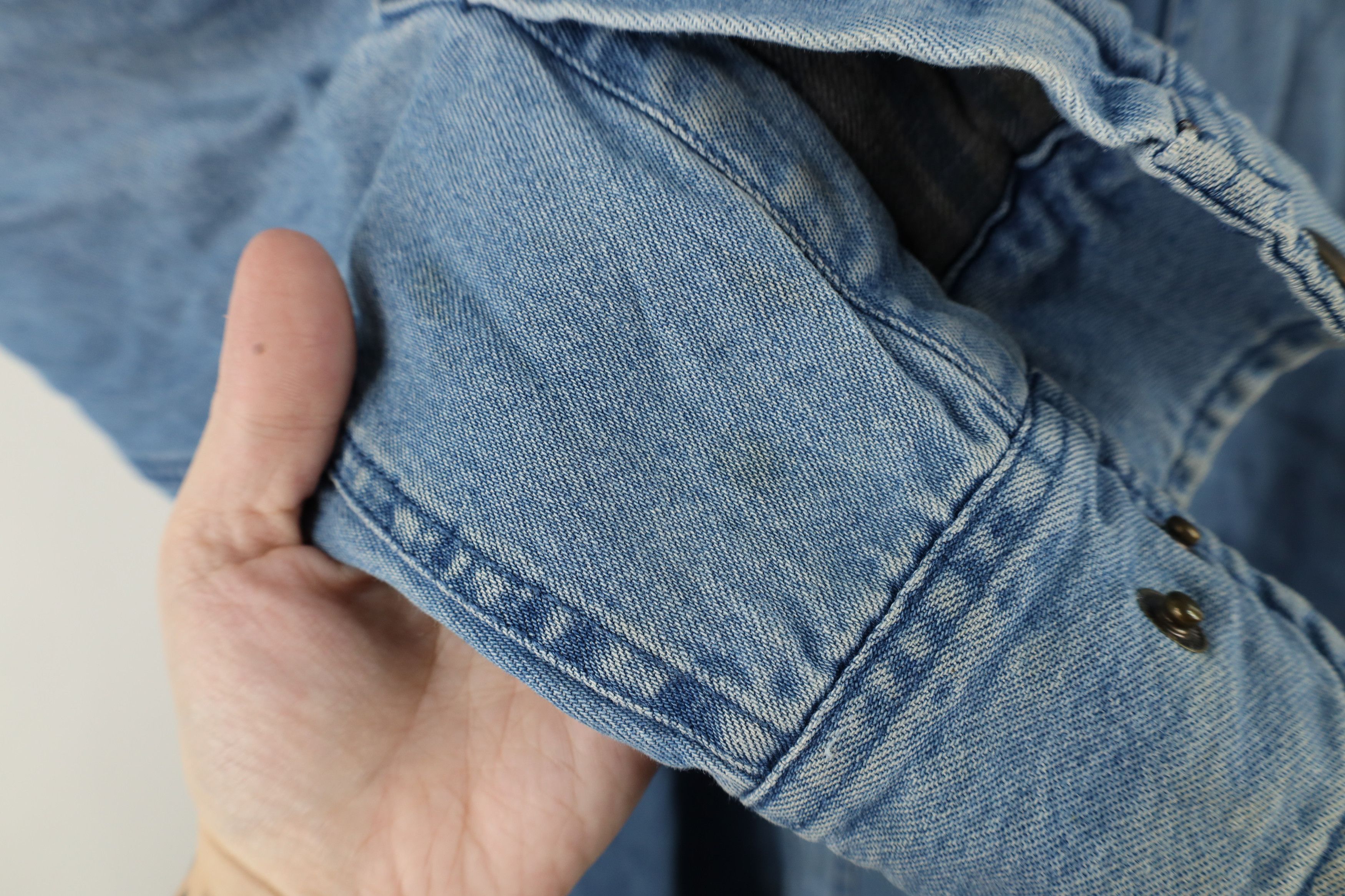 Vintage Vintage 90s Streetwear Lined Denim Jean Button Shirt Jacket Size US XL / EU 56 / 4 - 8 Thumbnail