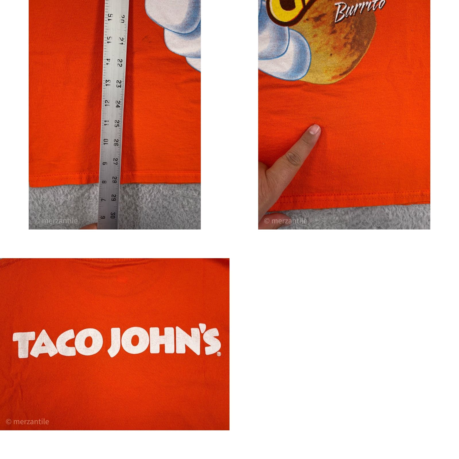 Vintage Taco Johns Shirt Mens Large Orange Flaming Hot Cheetos Burrito Chester Cheetah Size US L / EU 52-54 / 3 - 10 Thumbnail