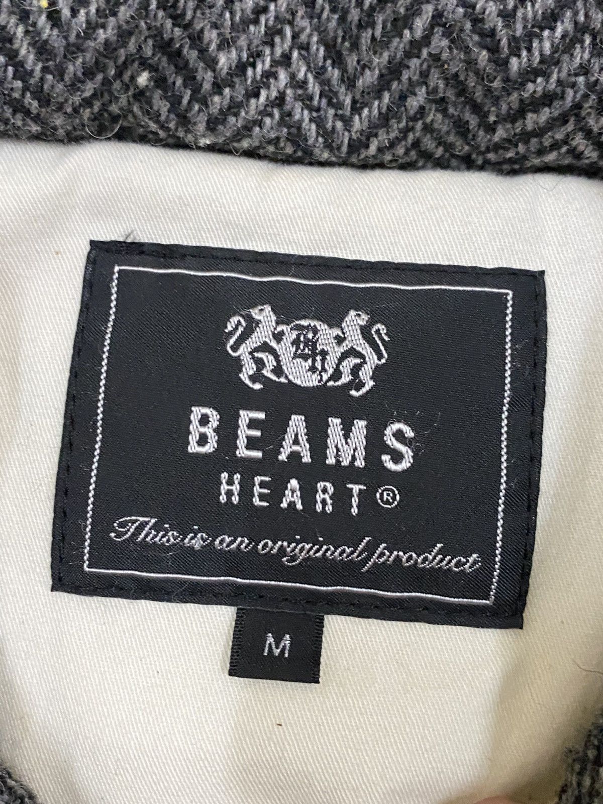 Beams Plus Beams Heart Herringbone Wool Blend Down Vest - Size M Size US M / EU 48-50 / 2 - 9 Thumbnail