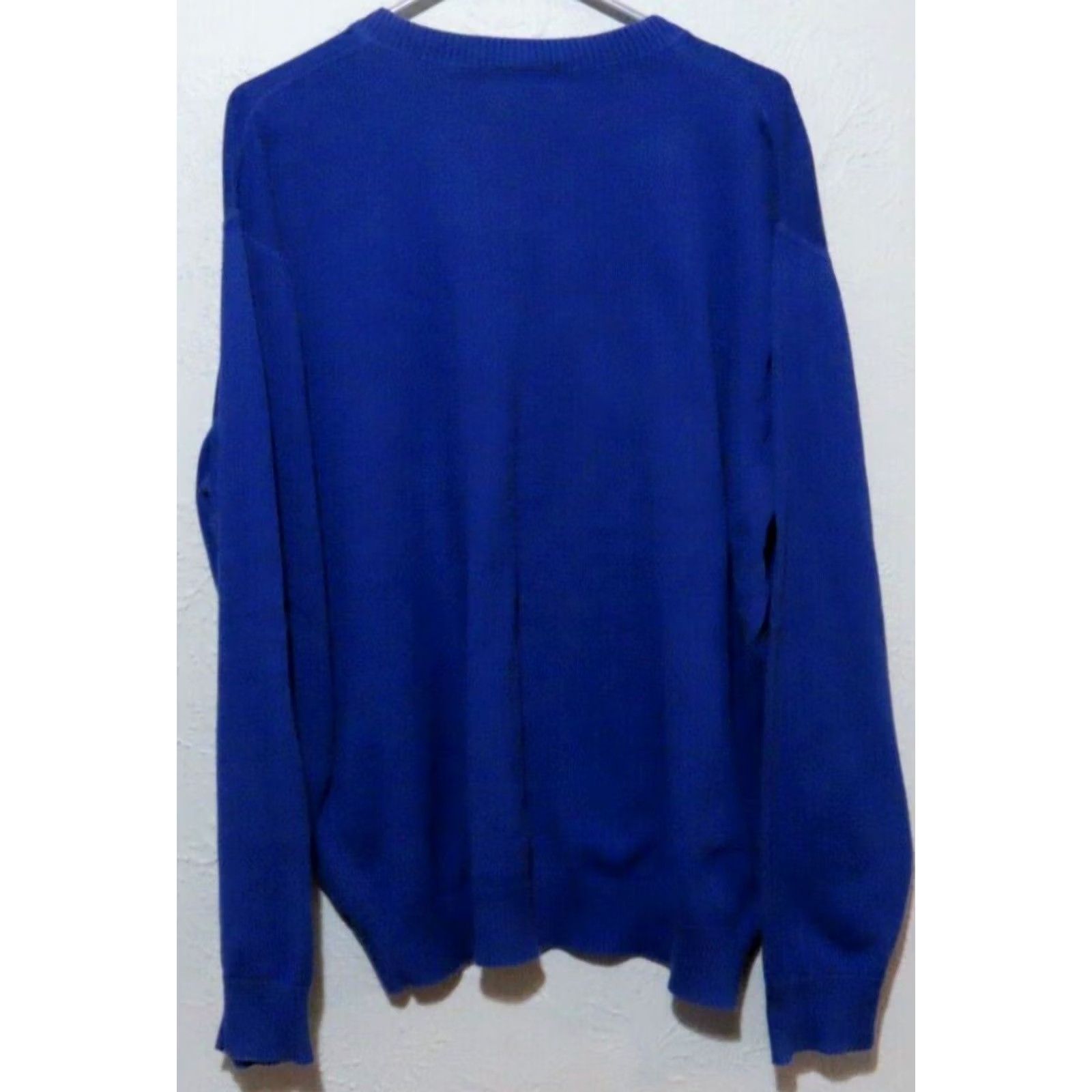 Lacoste Lacoste Mens Sweater 2XL Blue V-Neck Pullover Cotton Logo Casual Pullover Mens Size US XXL / EU 58 / 5 - 6 Thumbnail