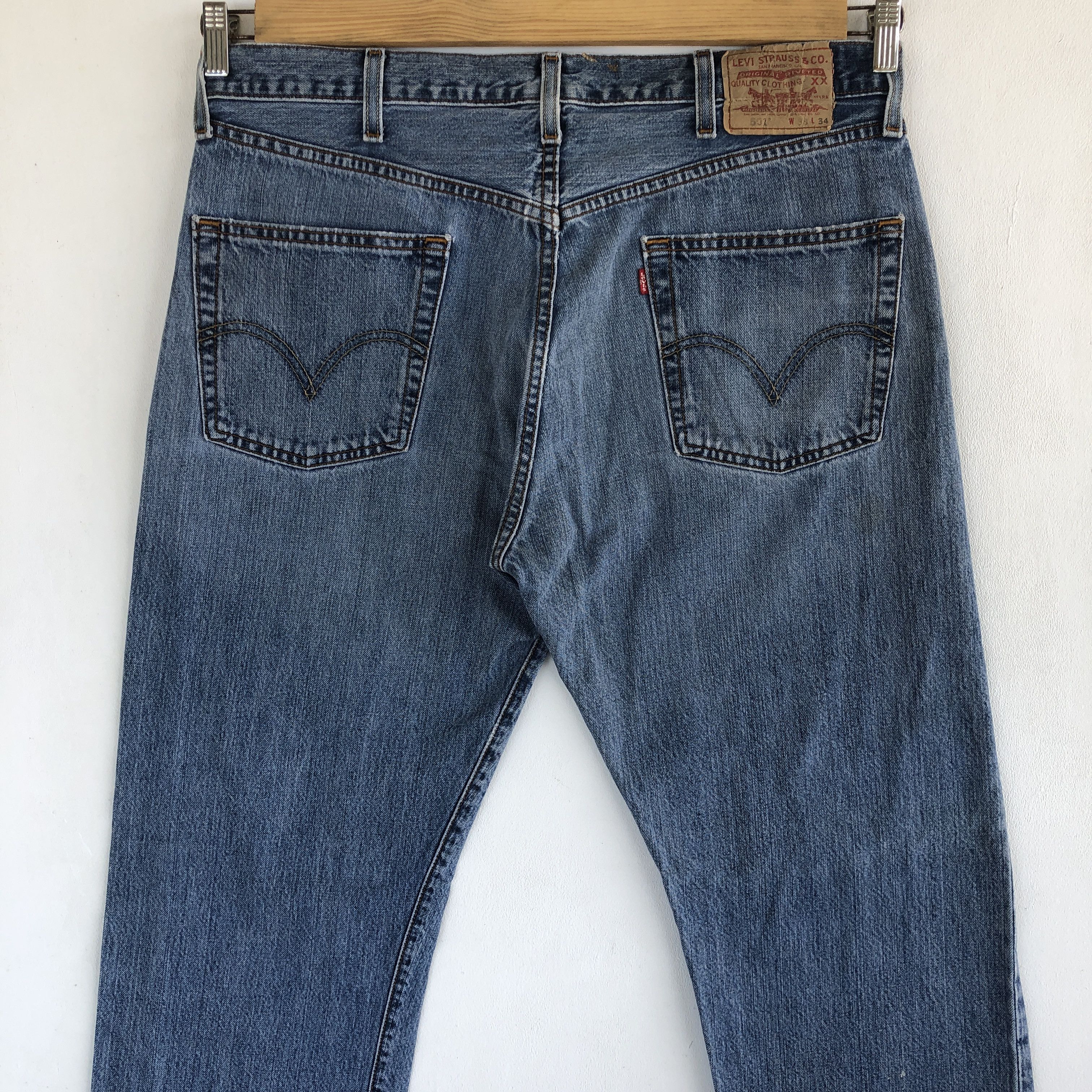 Levi's Vintage Levis 501 Sun Faded Jeans Levi's Light Wash Denim Size US 32 / EU 48 - 4 Thumbnail