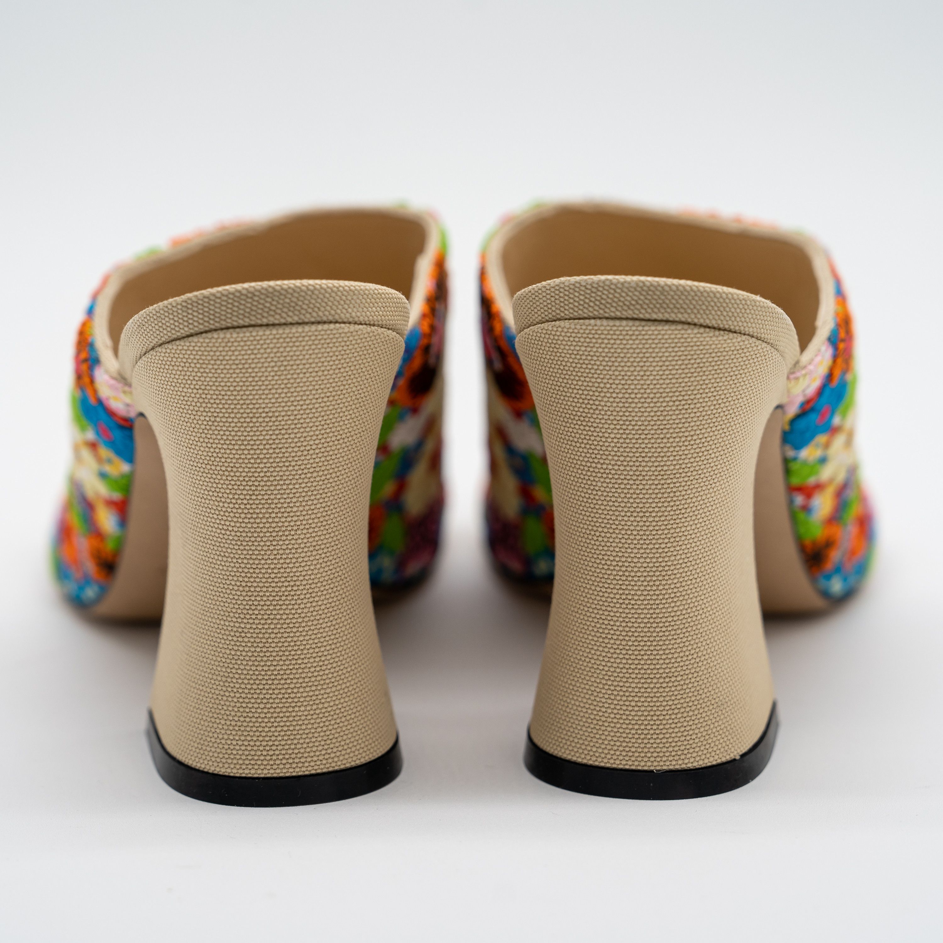 Loewe Loewe Calle Floral Embroidered Open Mule Sandals Size US 8 / IT 38 - 5 Thumbnail