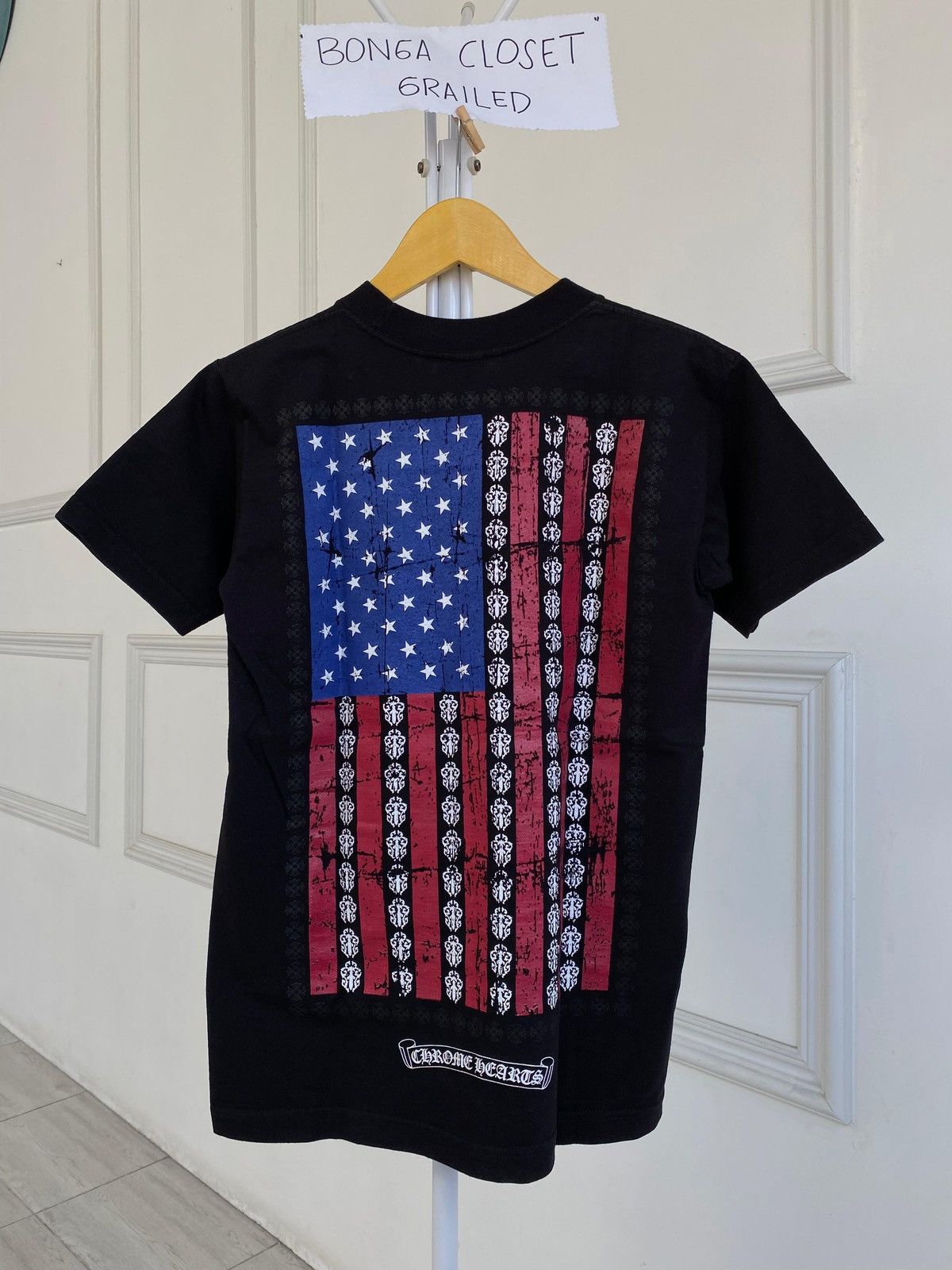 入手困難◆送料込！【Chrome Hearts】American Flag Tシャツ CHROME HEARTS クロムハーツ（原本無） 国内正規品 American