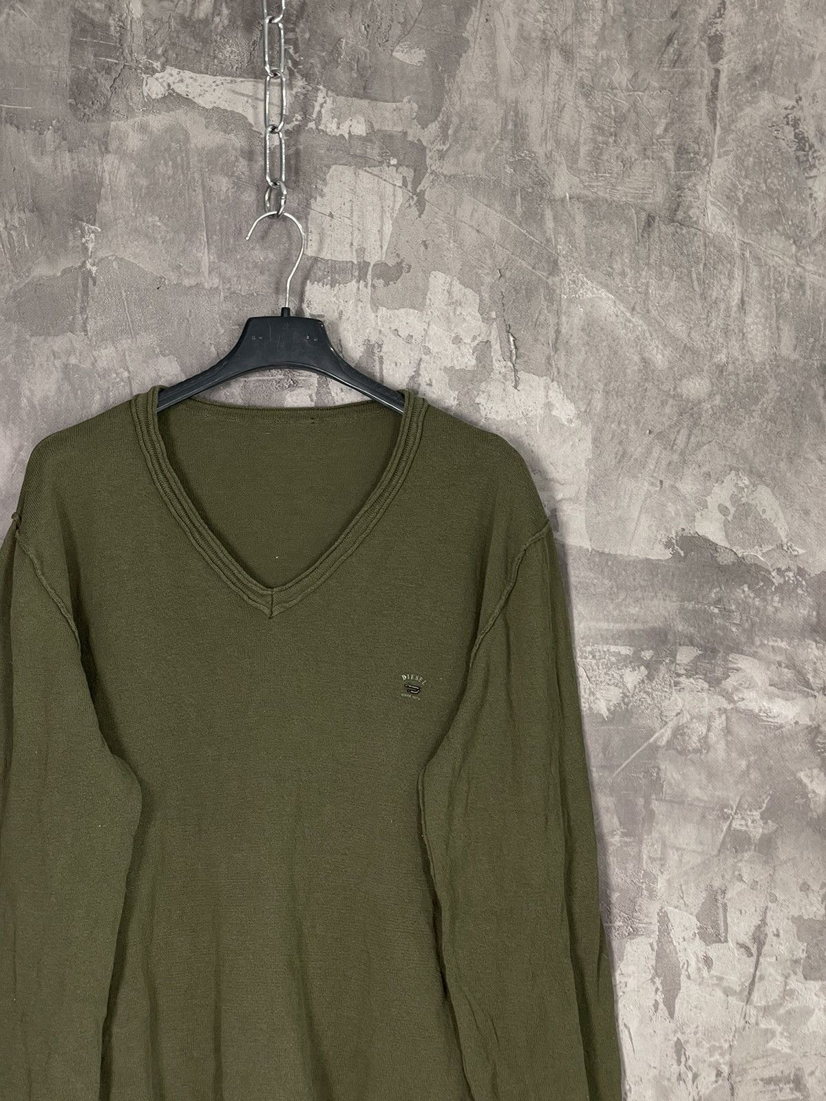 Diesel × Japanese Brand Diesel Vintage Archival Japanese Style Army Reverse Sweater Size L / US 10 / IT 46 - 4 Thumbnail