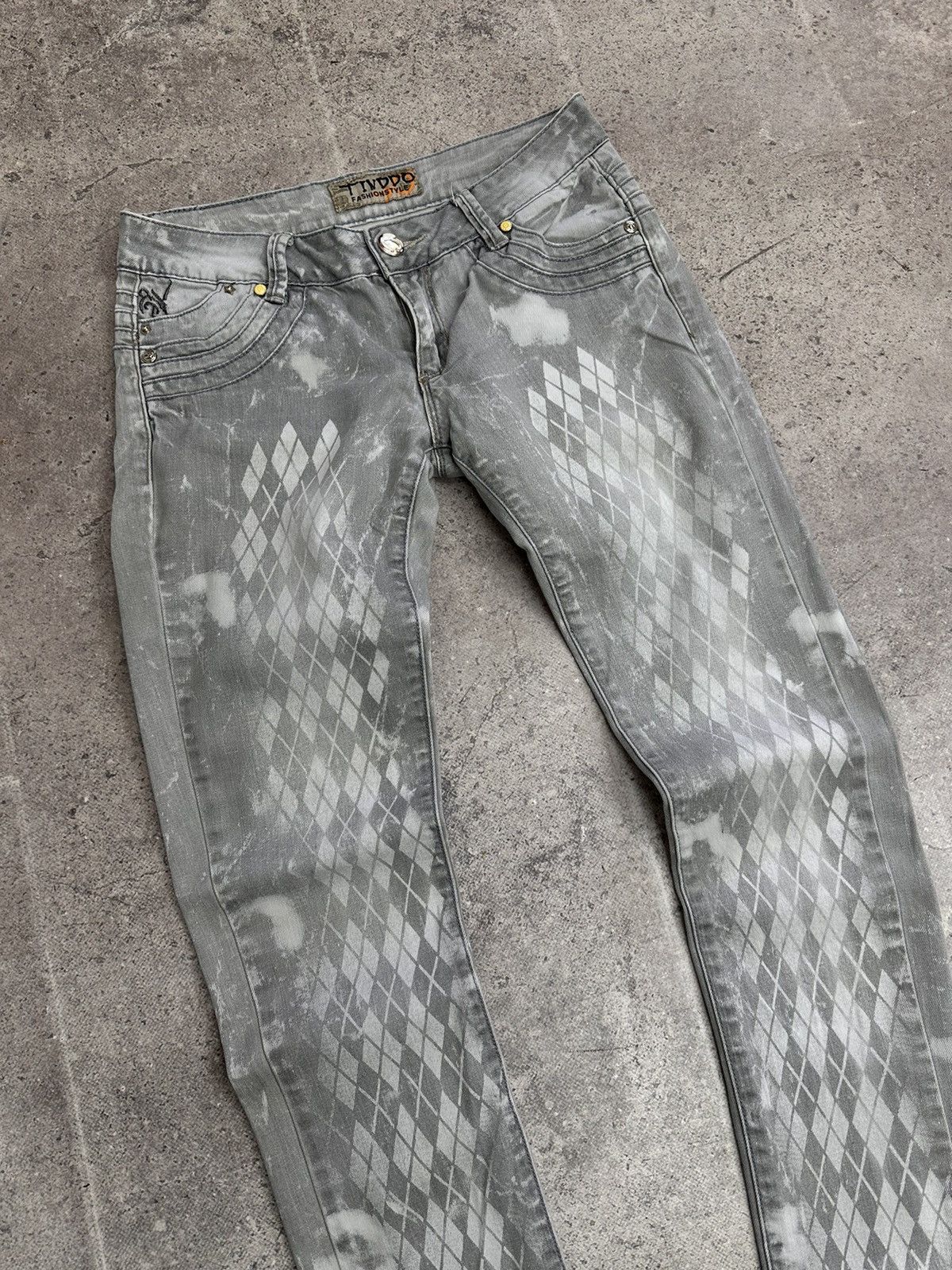 14th Addiction Vintage Denim Flared Pants Miss Sixty Denim Diesel Style Size 28" / US 6 / IT 42 - 4 Thumbnail