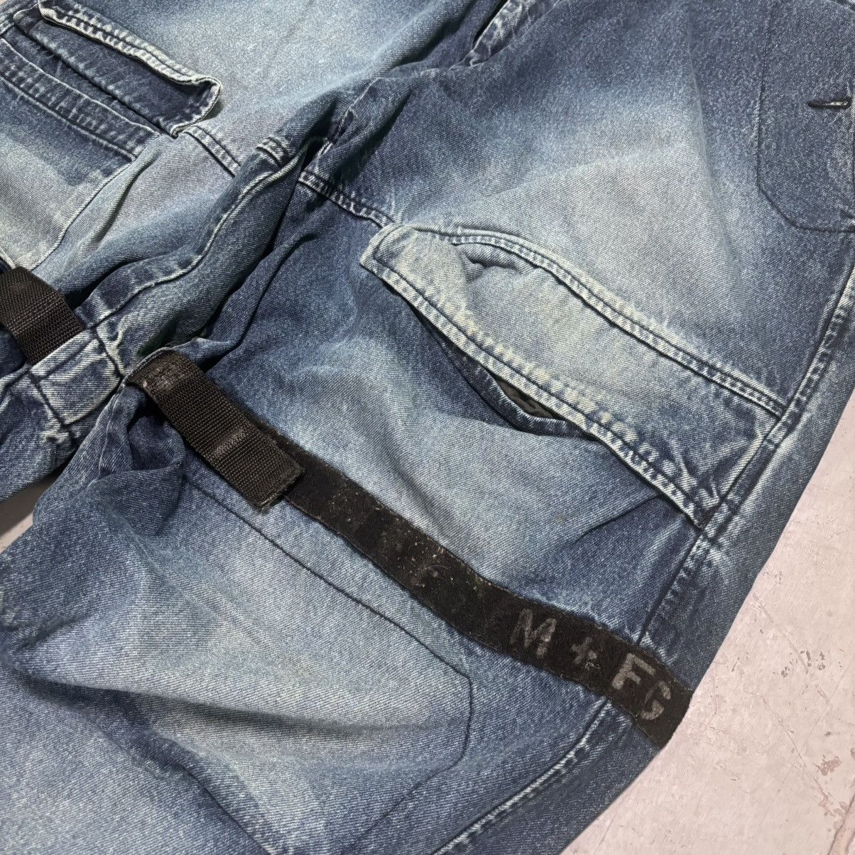 Marithe + Francois Girbaud × Vintage Vintage Y2K Marithe Francois Girbaud Baggy Striped Jeans 90s Size US 42 / EU 58 - 3 Thumbnail