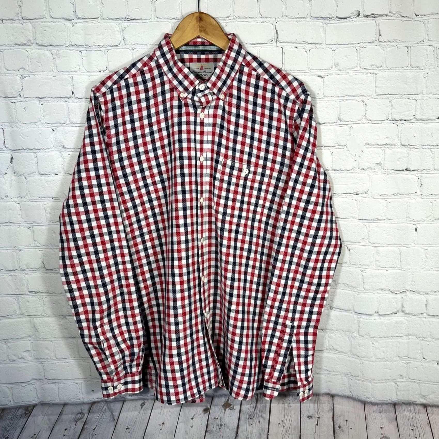 Barbour Barbour Beacon Brand Button-Down Shirt Slim Fit Gingham Check Multicolor L Mens Size US L / EU 52-54 / 3 - 2 Thumbnail