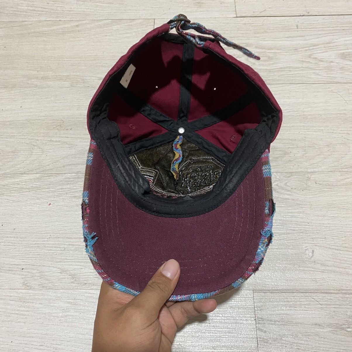 Japanese Brand 2000s checkered patchwork cap lgbstyle ifsixwasnine Size ONE SIZE - 6 Thumbnail