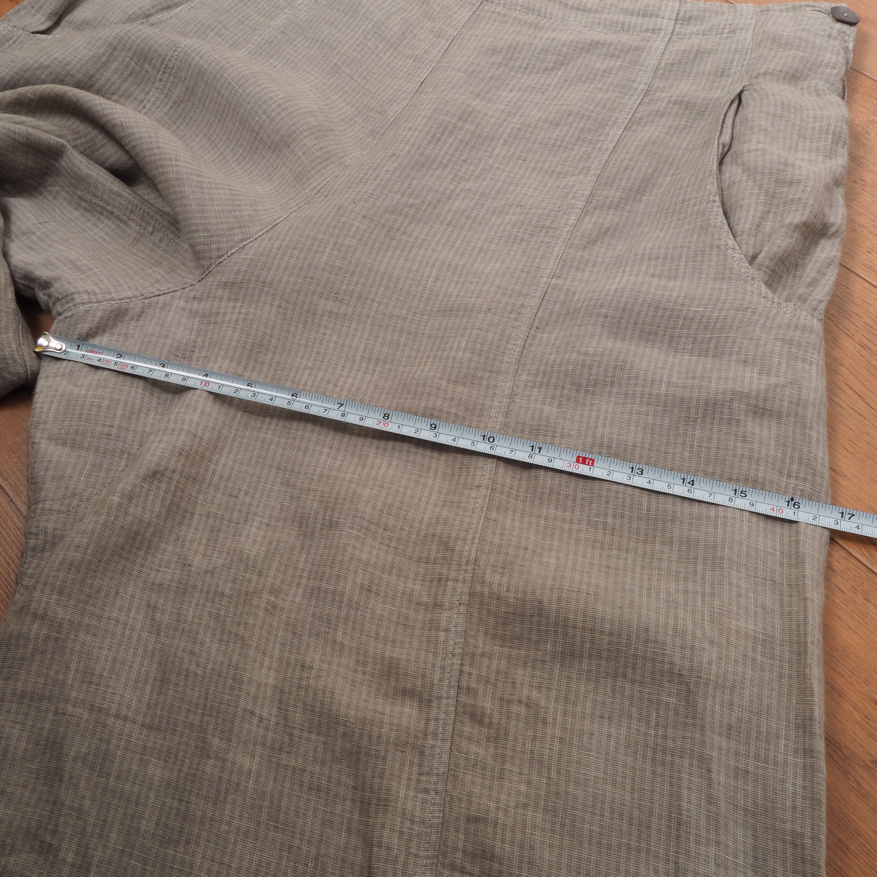 Designer × Other × Rundholz Oska Beige Gray Linen Balloon Wide Leg Culottes Pants size 4 Size 34" / US 12 / IT 48 - 7 Thumbnail
