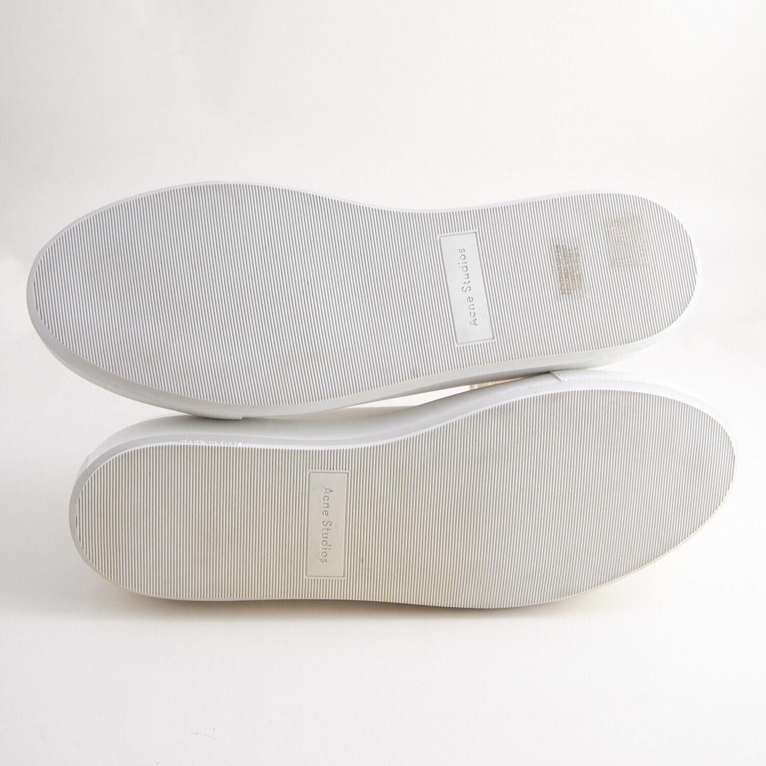 Acne Studios Acne Studios Emoji Sneakers White Leather US 12 EU 45 Size US 12 / EU 45 - 9 Thumbnail