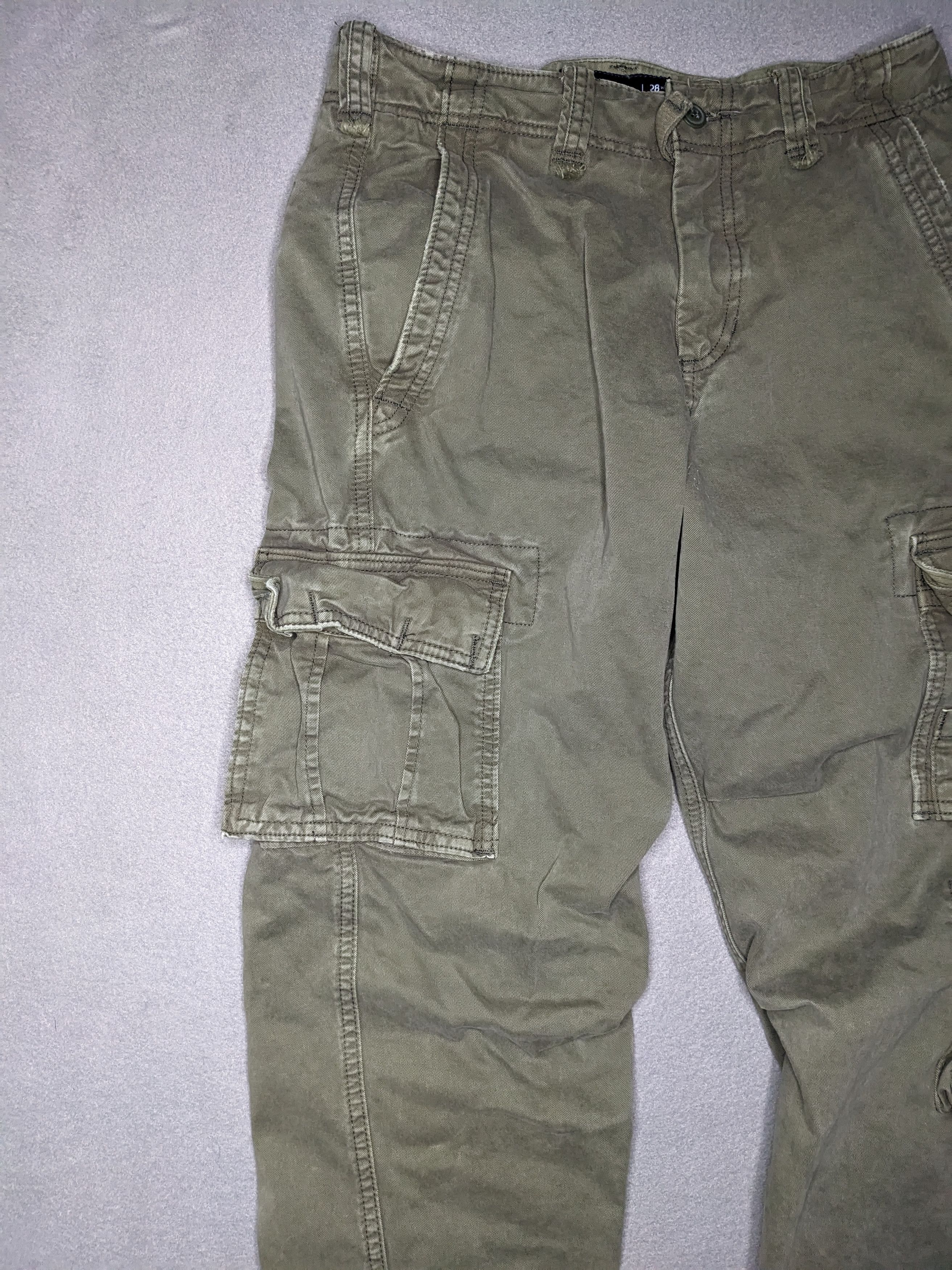 Abercrombie & Fitch VTG Abercrombie & Fitch Paratrooper Cargo Pants 30x29 Y2K Size US 30 / EU 46 - 3 Thumbnail