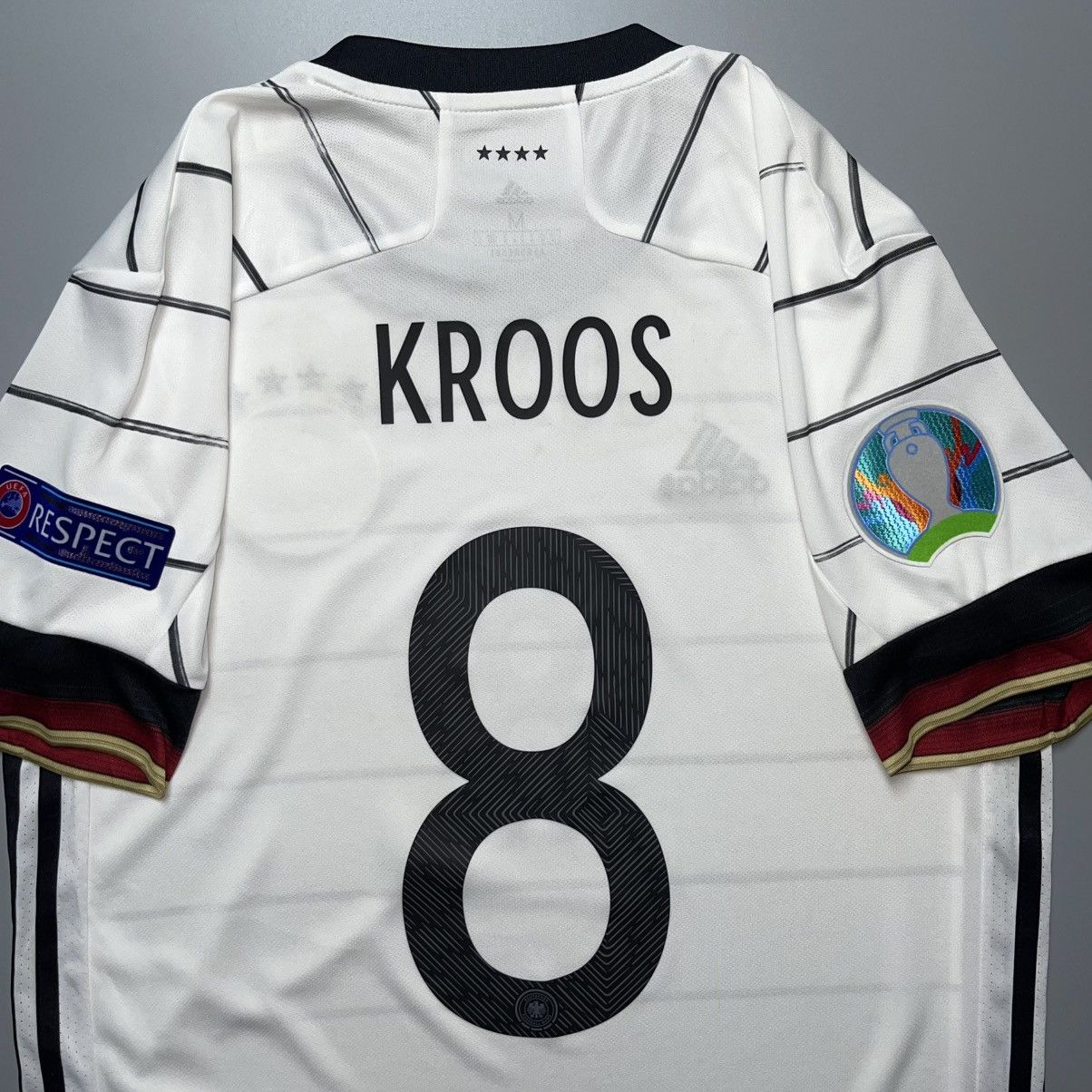 Adidas GERMANY ADIDAS 2020 EURO FOOTBALL HOME JERSEY #8 KROOS Size US M / EU 48-50 / 2 - 8 Thumbnail