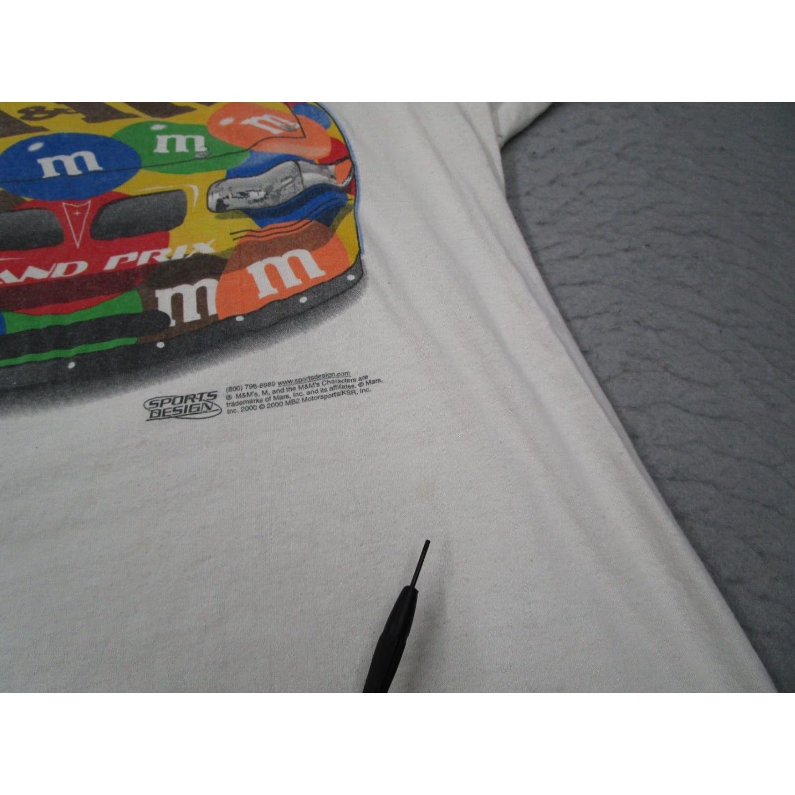 NASCAR VINTAGE NASCAR Shirt Mens XL White STEDMAN Hanes Ken Schrader M&Ms Graphic 2000s Cars Sports T-Shirt Mens XL White Size US XL / EU 56 / 4 - 7 Thumbnail
