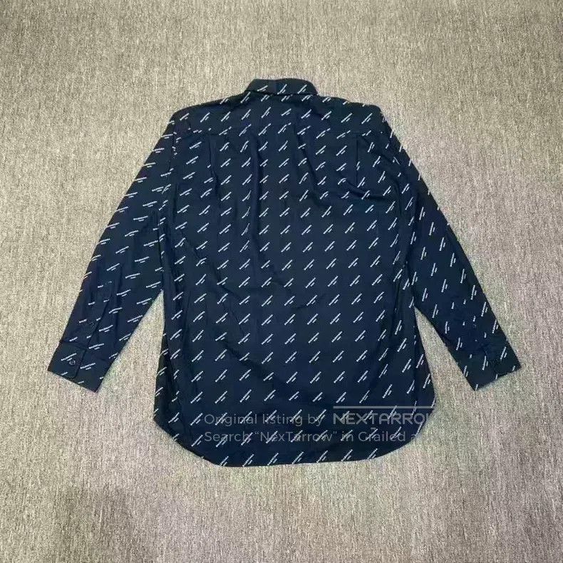 Balenciaga Balenciaga All-Over Slogan Shirt Jacket Size XS / US 0-2 / IT 36-38 - 2 Thumbnail
