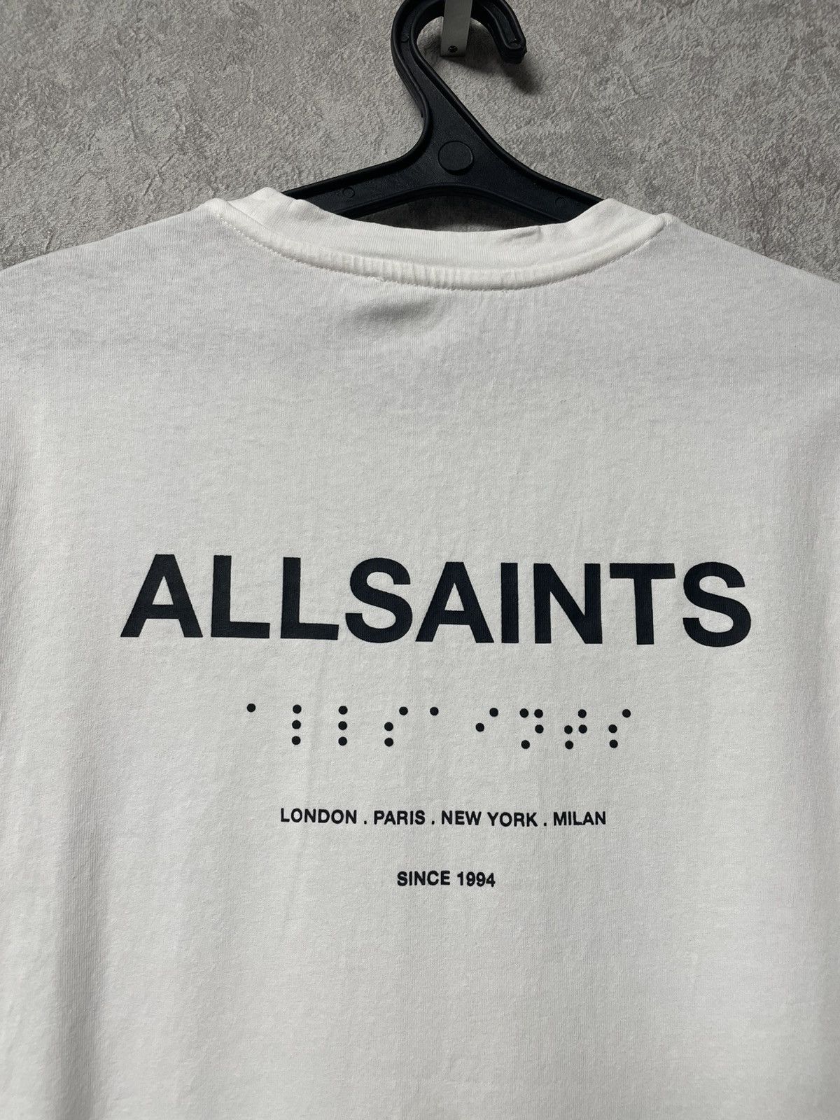 Allsaints Allsaints Big Logo White Classic T-Shirt Size US XS / EU 42 / 0 - 17 Thumbnail