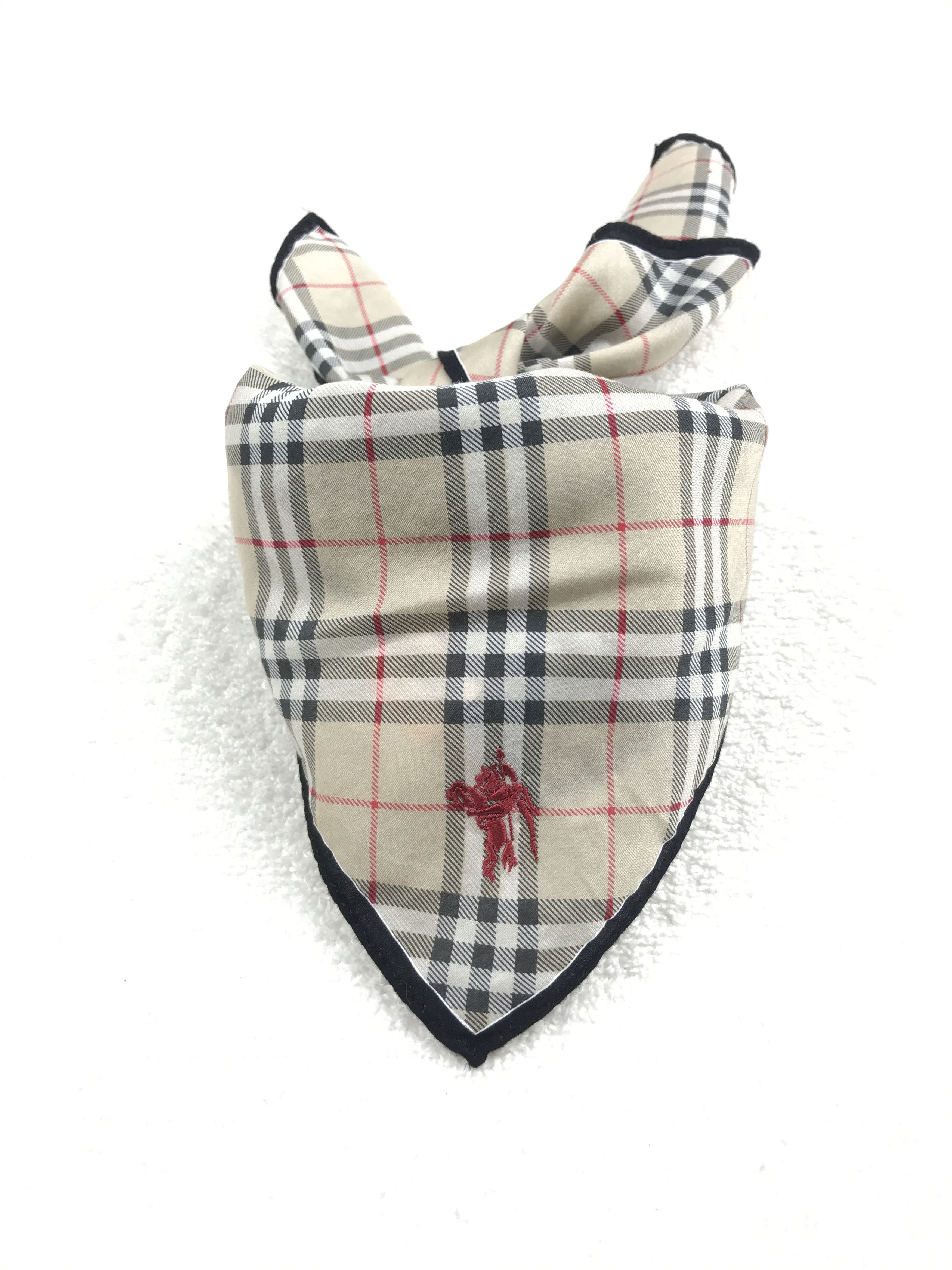 Burberry × Vintage Vintage Burberry Nova Check Bandana Neckerchief Handkerchief Size ONE SIZE - 3 Thumbnail