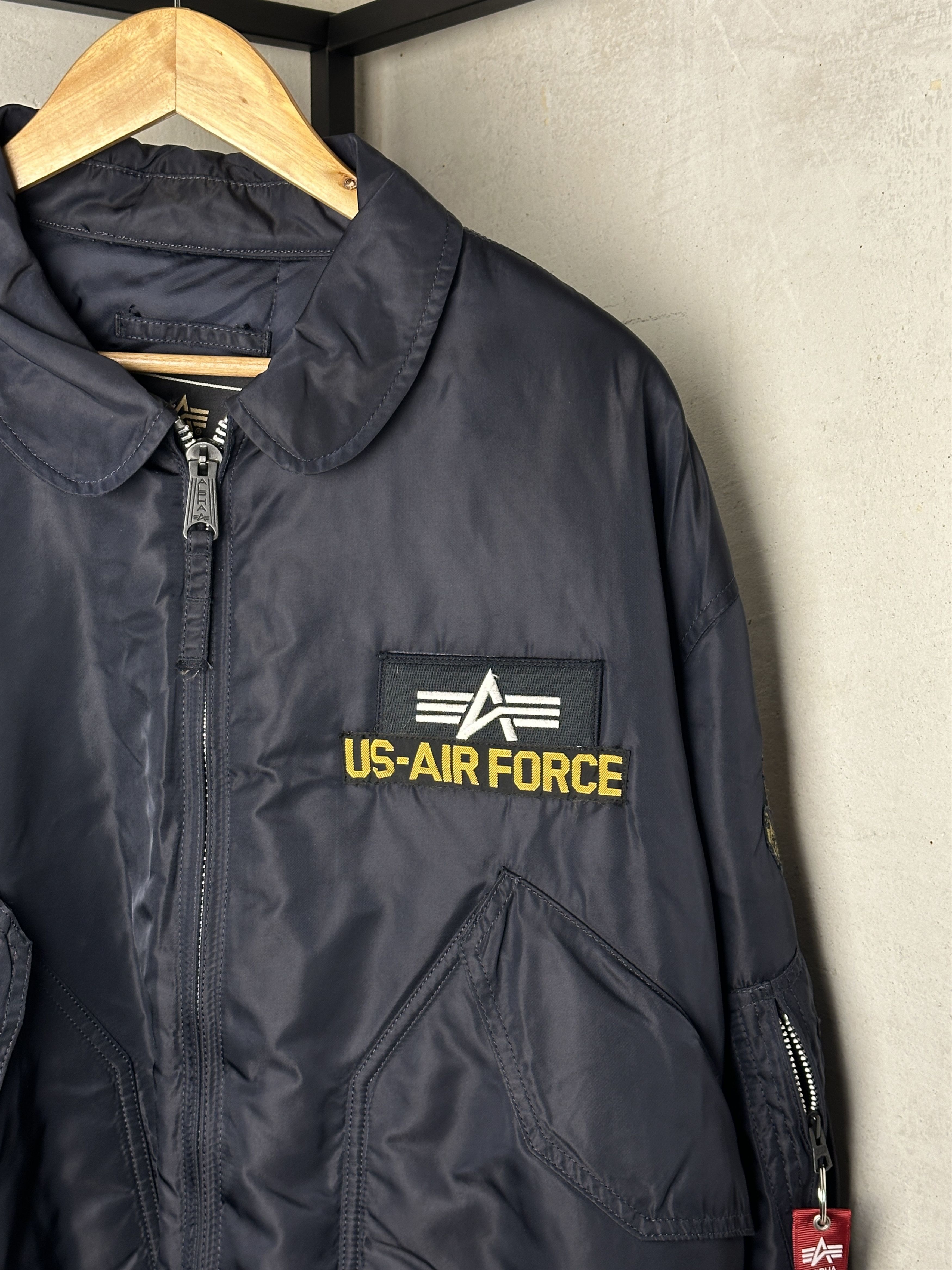 Alpha Industries Vintage Alpha Industries USAF With Patches Bomber Jacket Size US XXL / EU 58 / 5 - 6 Thumbnail