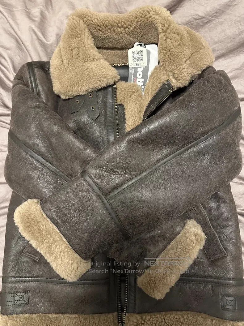 Schott Schott NYC American fur integrated bomber jacket Size US M / EU 48-50 / 2 - 2 Thumbnail