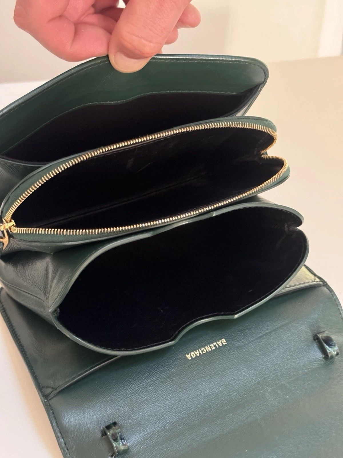 Balenciaga Balenciaga Croc-Embossed B. Shoulder Bag Size ONE SIZE - 2 Thumbnail