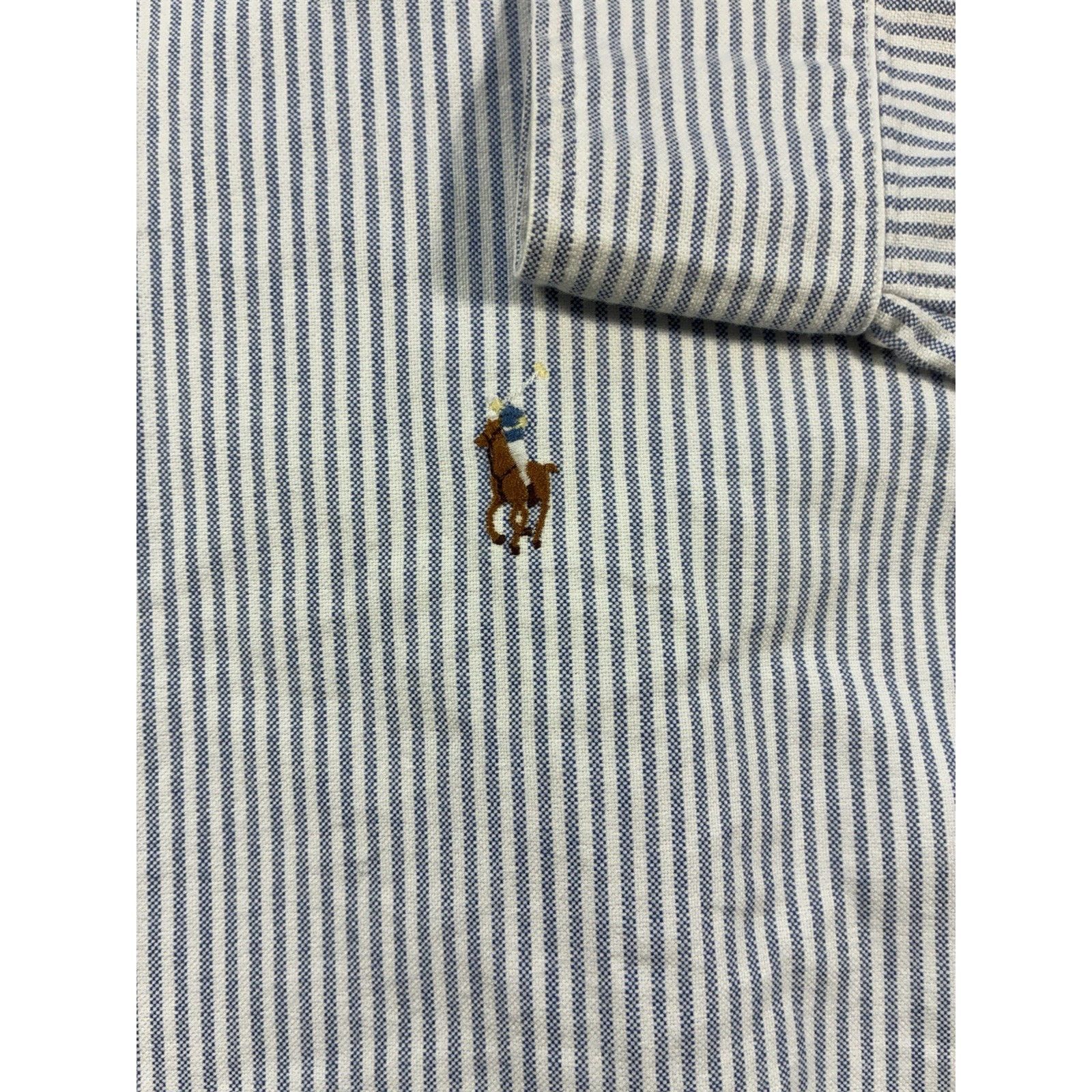 Polo Ralph Lauren VTG 90s Ralph Lauren Yarmouth Oxford Stripe Shirt Men 16.5 Size US L / EU 52-54 / 3 - 13 Thumbnail