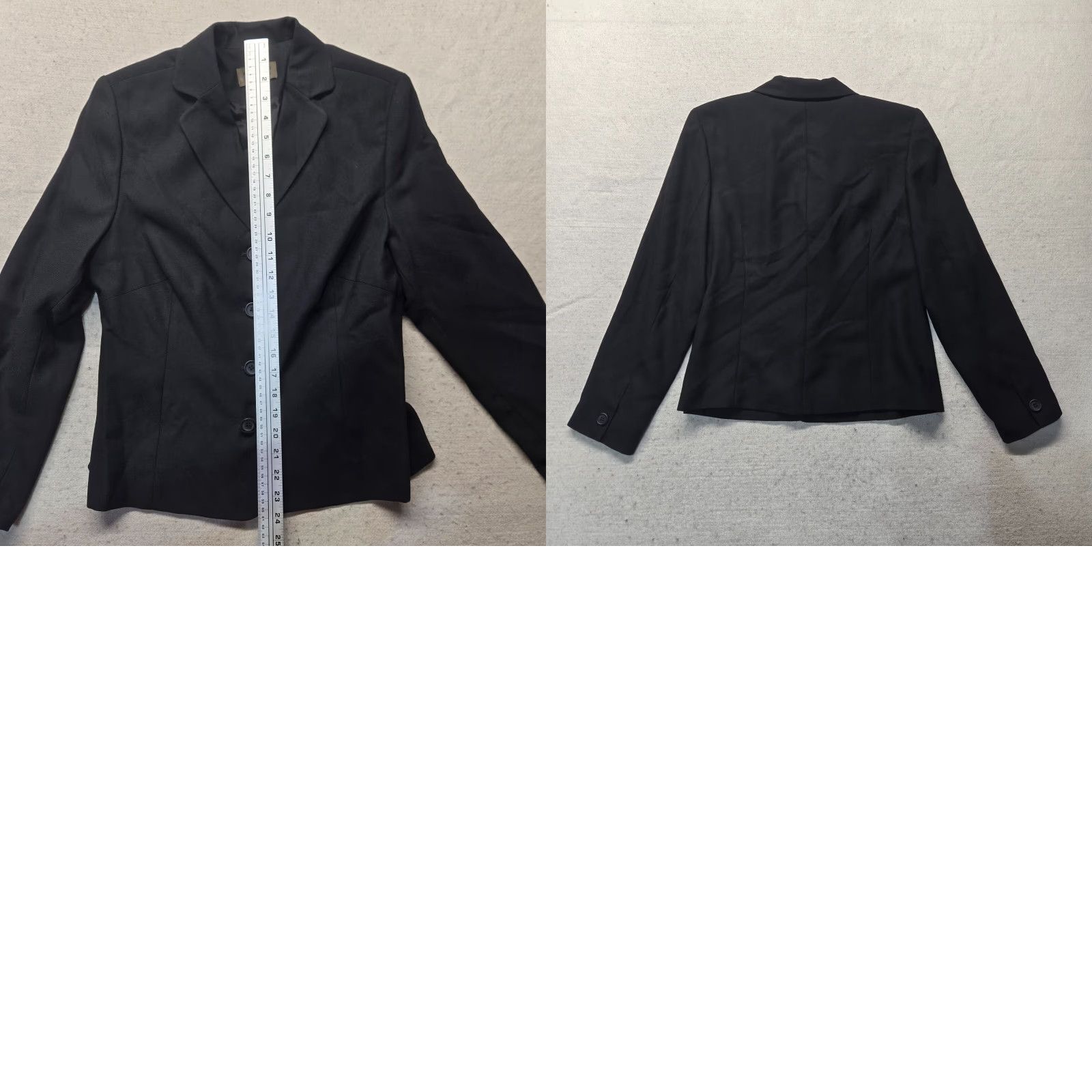 Vintage Uniform Blazer Solid Black Jacket Adult Women's Petite 8P Blazer Jacket Black 8P Women Petite」に誤りがあるため、正しく再編成します Size M / US 6-8 / IT 42-44 - 8 Thumbnail