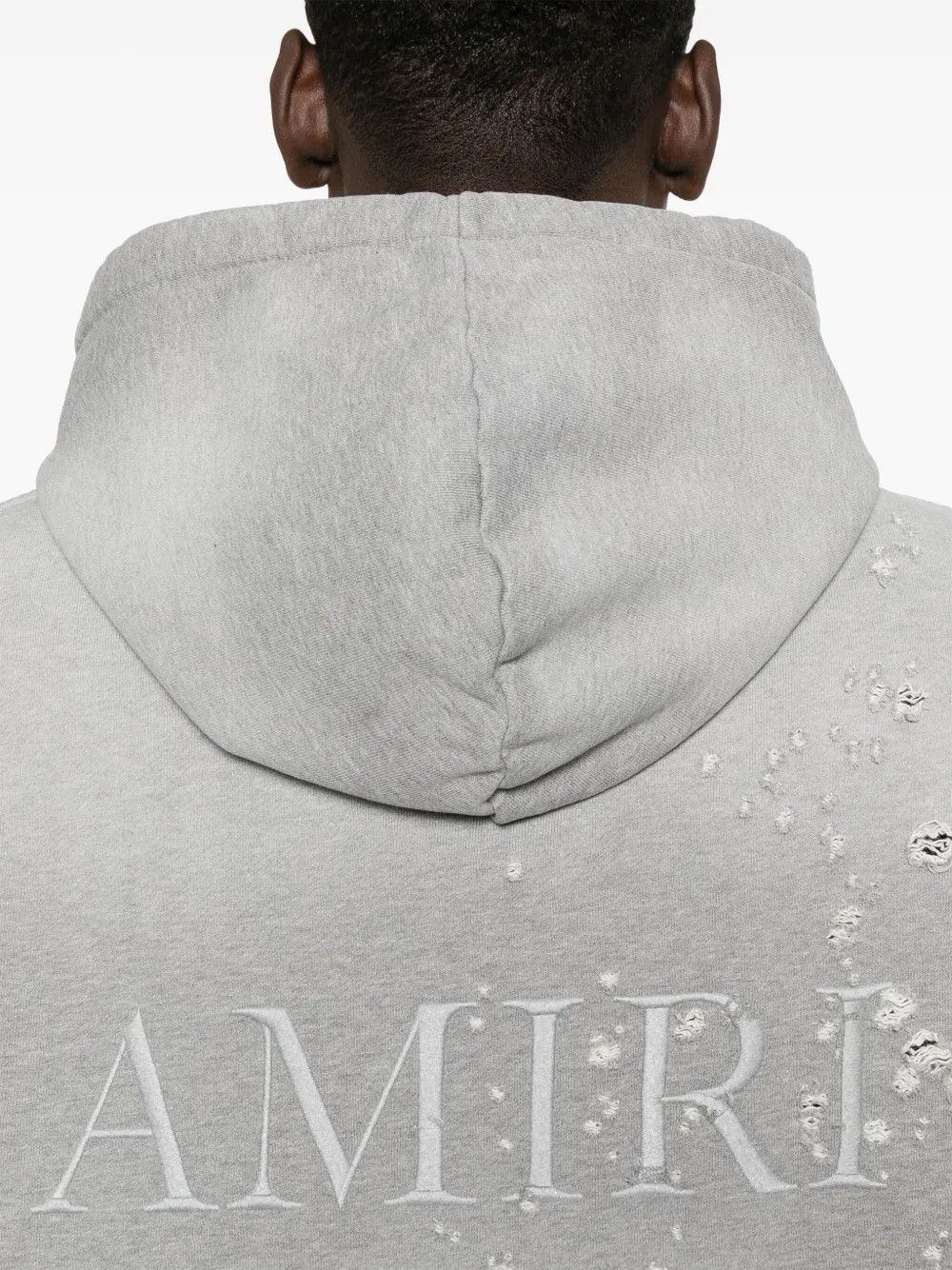Amiri o1h1sh10525 Ma Shotgun Embroidered Hoodie in Light Grey Size US S / EU 44-46 / 1 - 5 Thumbnail