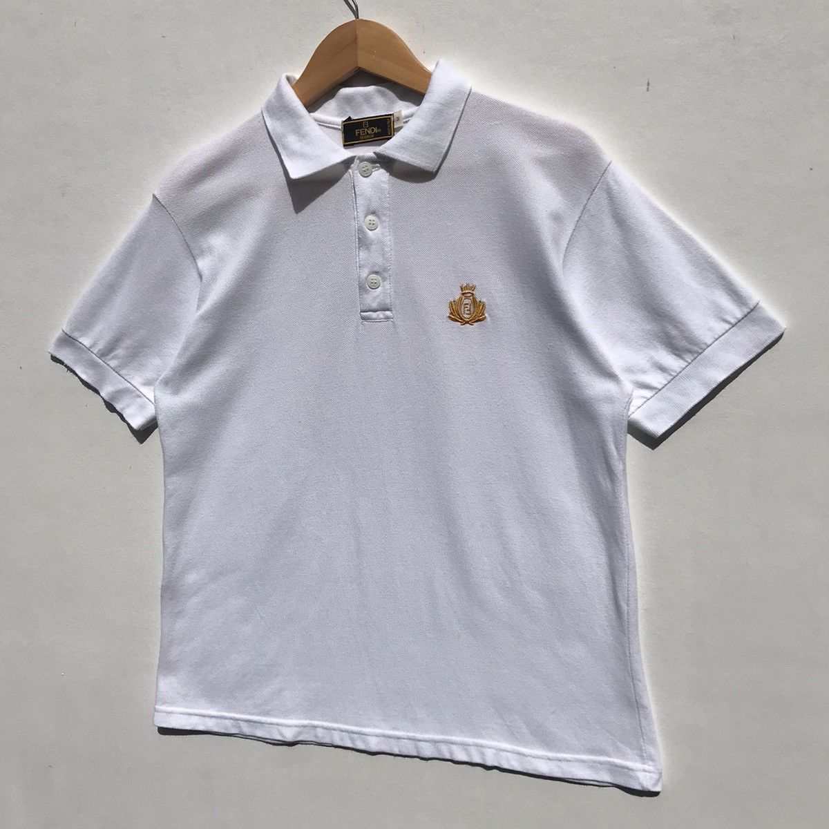 Fendi Vintage Fendi Polos Tee Embroidery Small Logo Fendi Luxury Size US S / EU 44-46 / 1 - 3 Thumbnail
