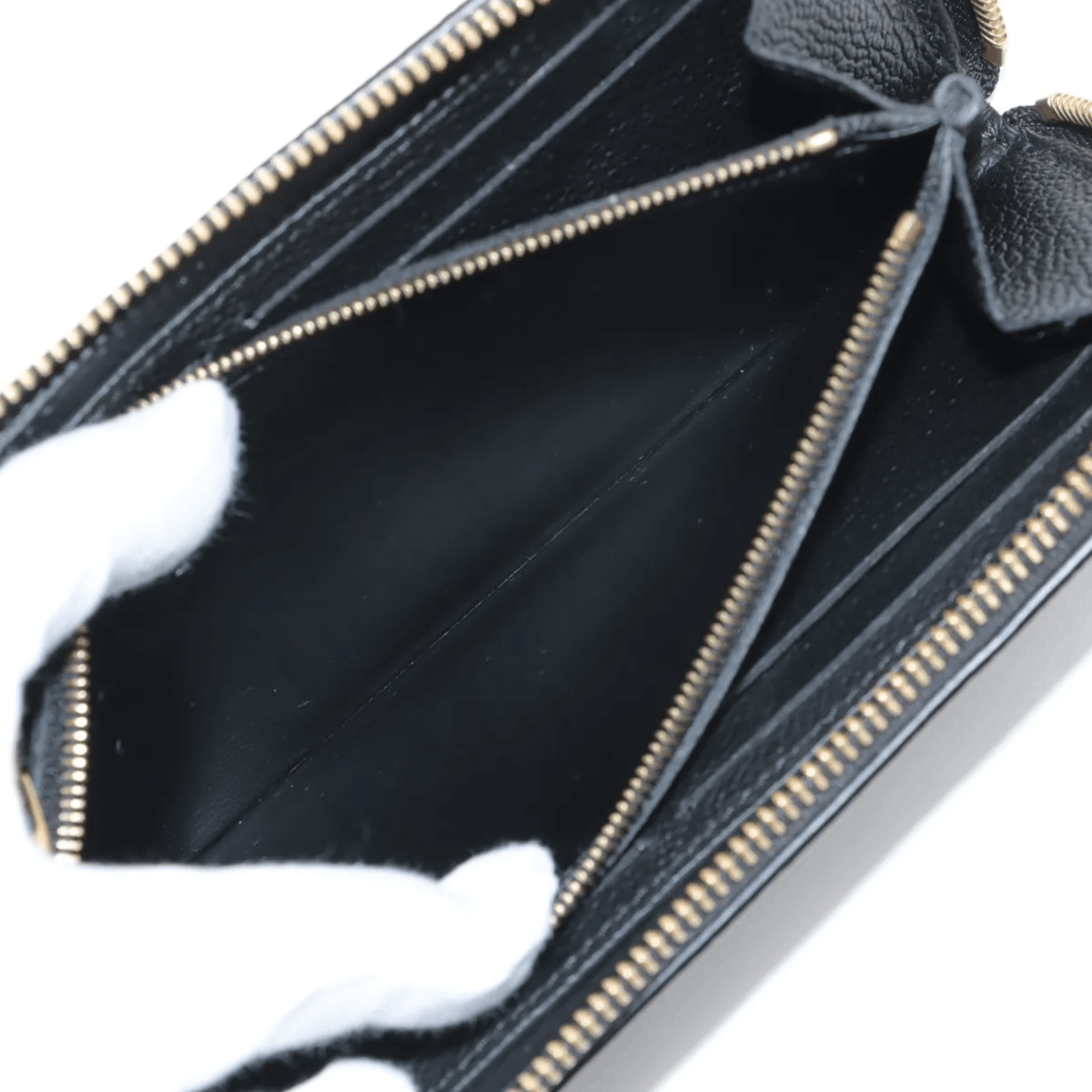 Louis Vuitton Louis Vuitton Clemence Zippy Wallet Noir, Cream Size ONE SIZE - 9 Thumbnail