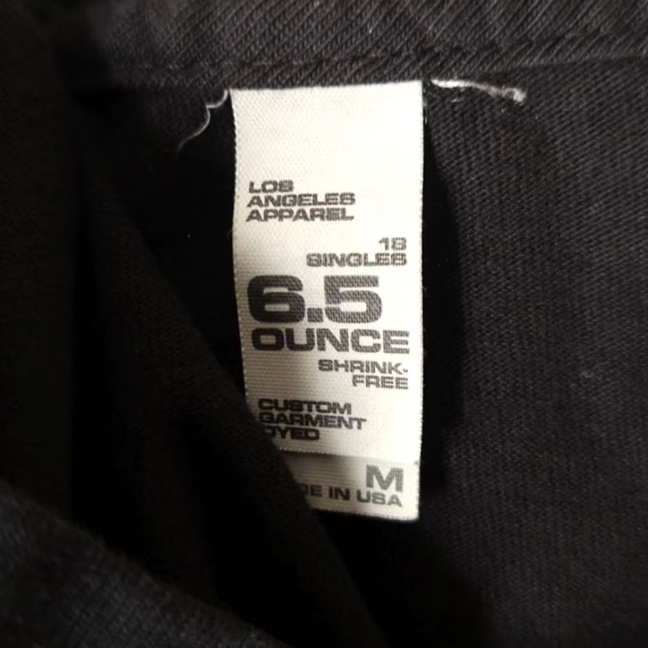 Los Angeles Apparel Fan The Flame T Shirt Mens Size Medium Black Made In USA Los Angeles Apparel Crew Neck Short Sleeve Cotton Streetwear Size US M / EU 48-50 / 2 - 5 Thumbnail