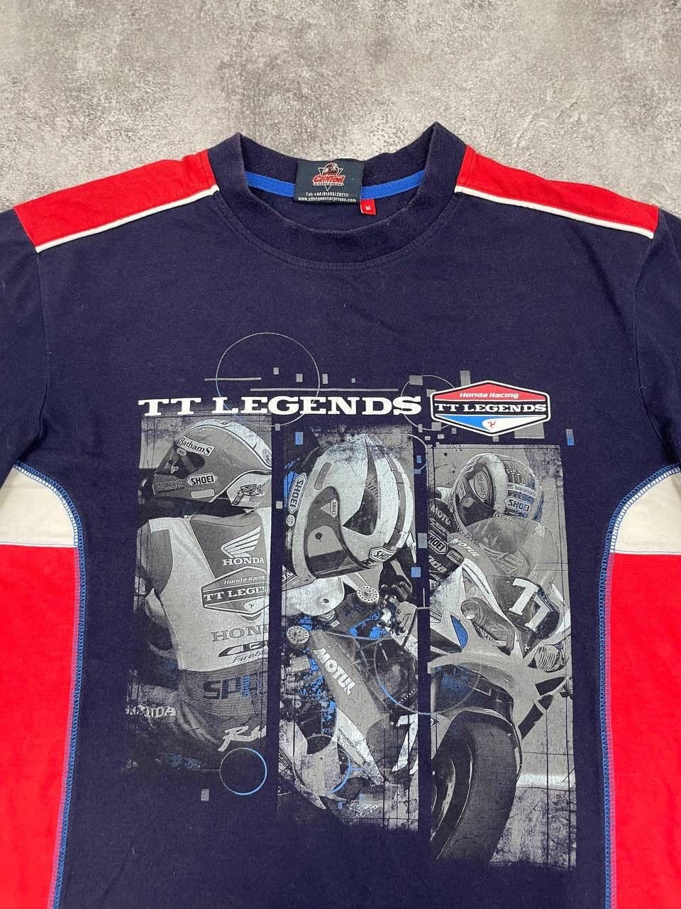 Honda Honda Racing TT Legends Men Vintage Graphic T-Shirt Blue Red Size US M / EU 48-50 / 2 - 2 Thumbnail