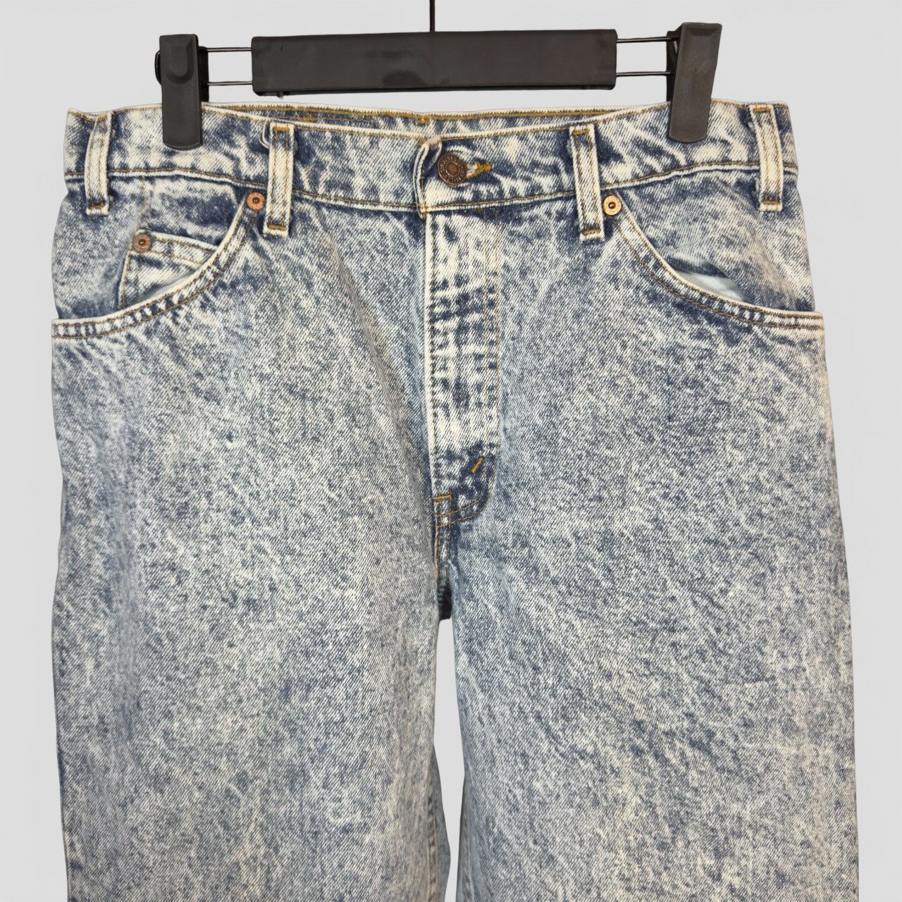 Levi's Vintage 90s Levi's 550 Orange Tab Acid Wash Denim Jeans Size US 31 - 5 Thumbnail