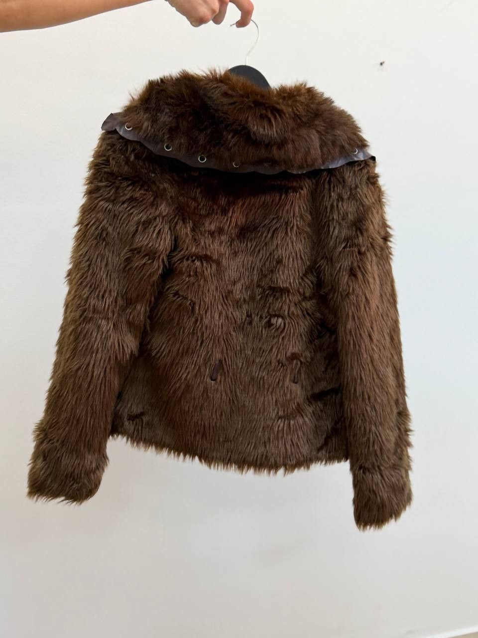 Japanese Brand Vintage Avant-Garde Faux Fur Y2K Leopard Jacket Size S / US 4 / IT 40 - 11 Thumbnail