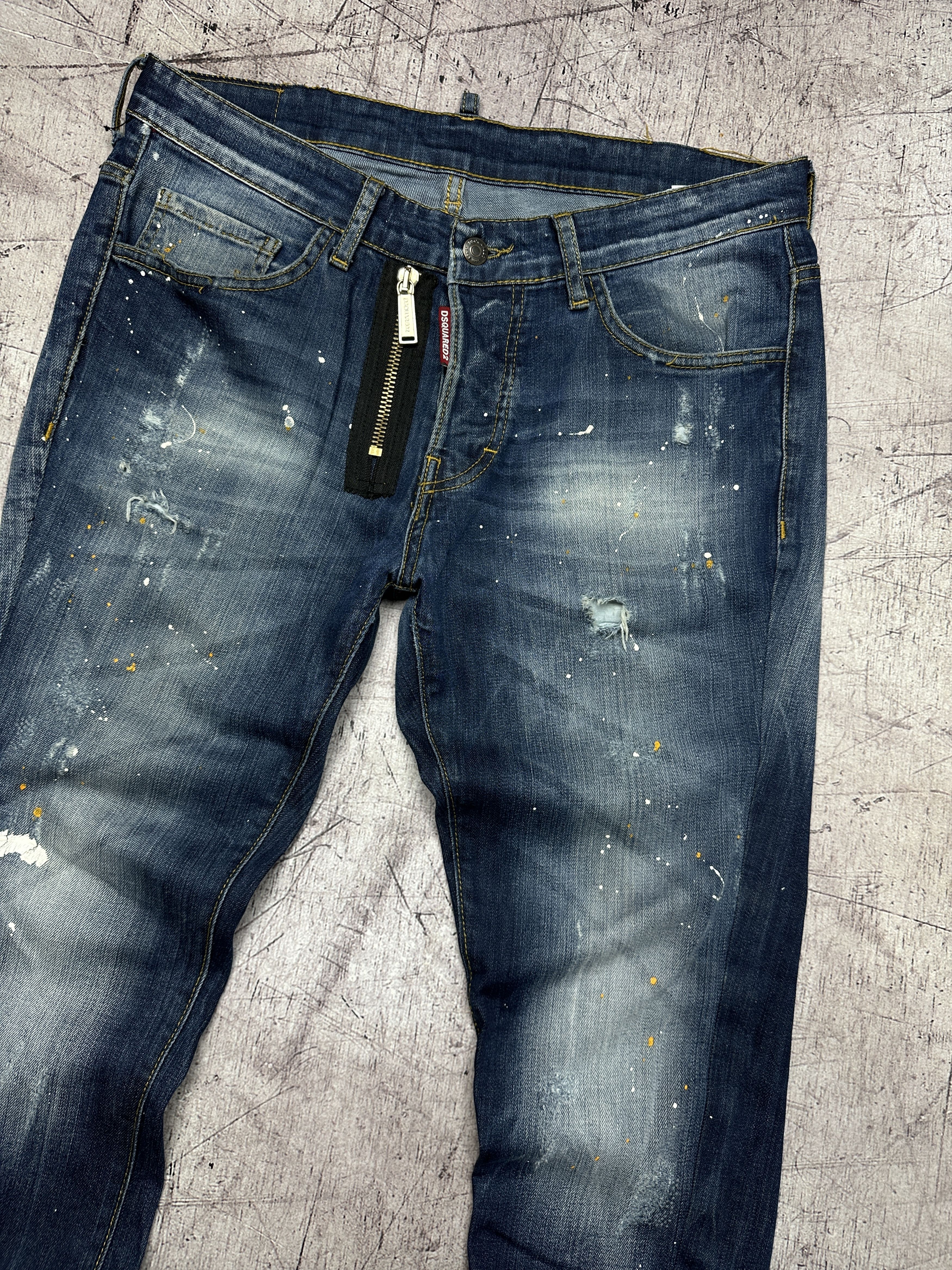 Dsquared2 Dsquared2 Mens Distressed Denim Pants Jeans Size US 32 / EU 48 - 2 Thumbnail