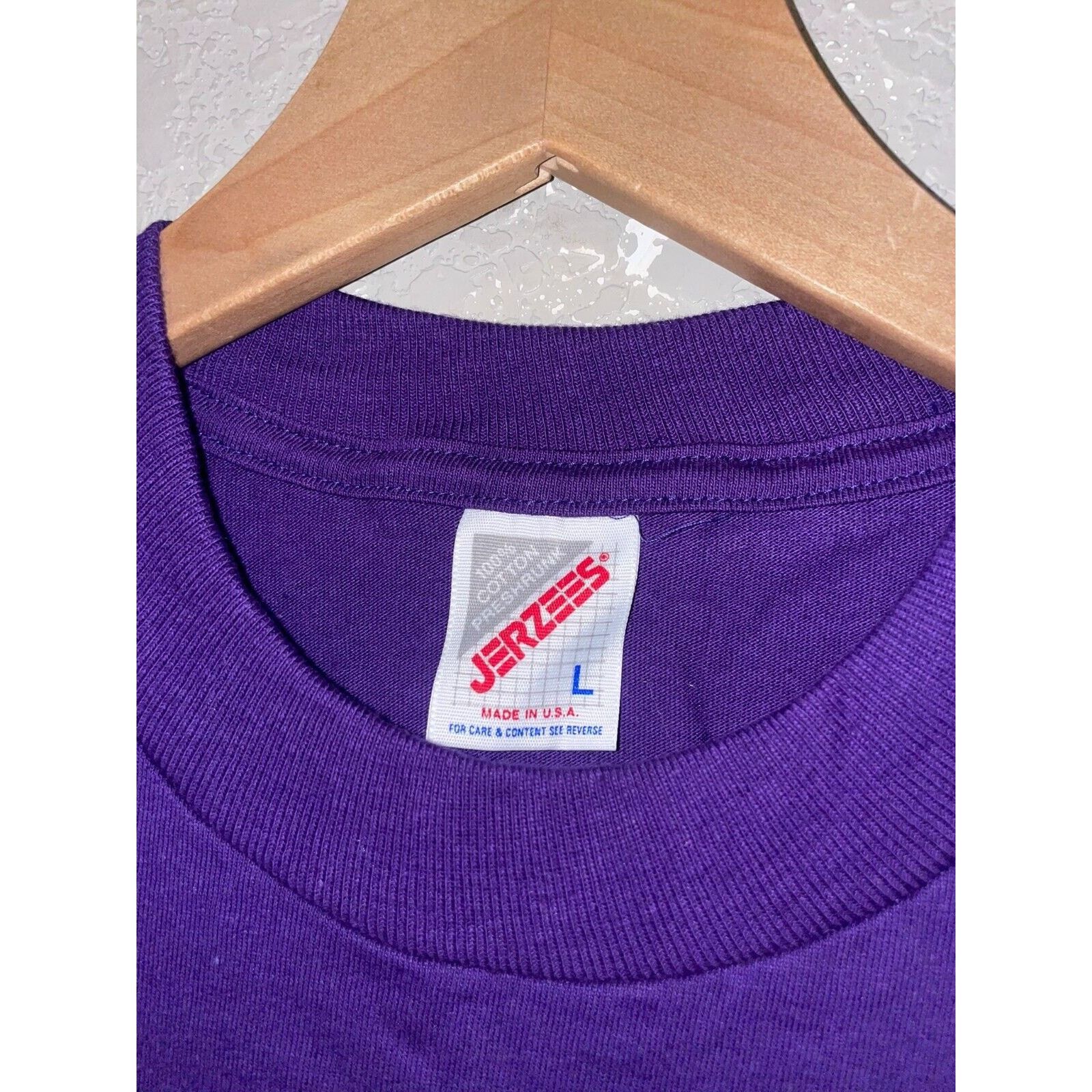 Jerzees Vintage Gatlinburg Shirt Tee TN Flower Purple Vase VTG 90s L Size US L / EU 52-54 / 3 - 8 Thumbnail