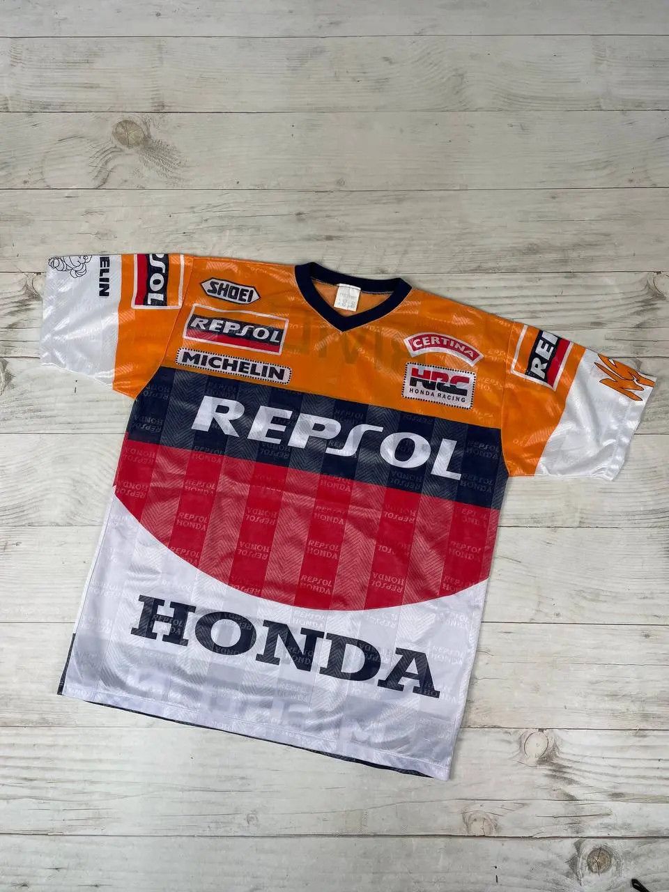 Honda Vintage Repsol Honda T-Shirt 90s Alex Criville MotoGP Bike Size US L / EU 52-54 / 3 - 1 Thumbnail