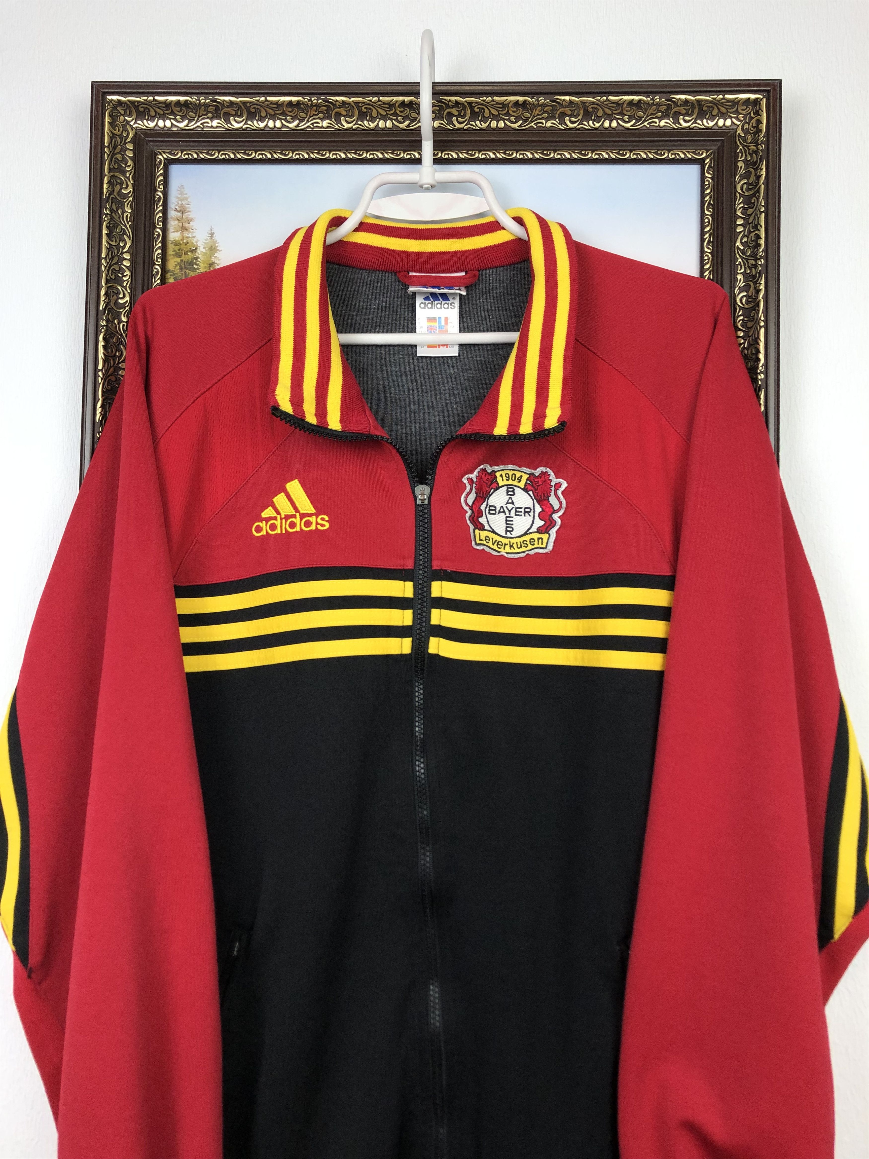 Adidas Vintage Adidas Bayer Leverkusen Football Jacket Soccer Track Size US L / EU 52-54 / 3 - 2 Thumbnail